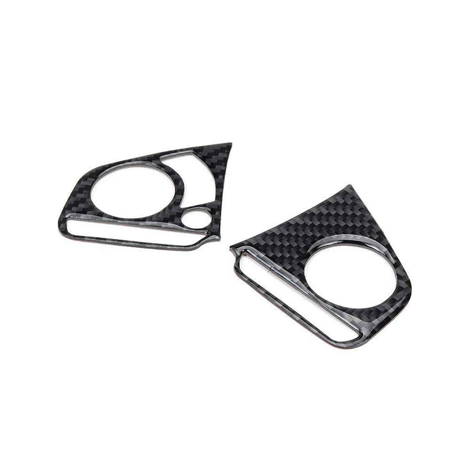 Xotic Tech Driver Side Media Control Button Cover Trim, Genuine Soft Carbon Fiber, Compatible With Honda Civic 10Th Gen