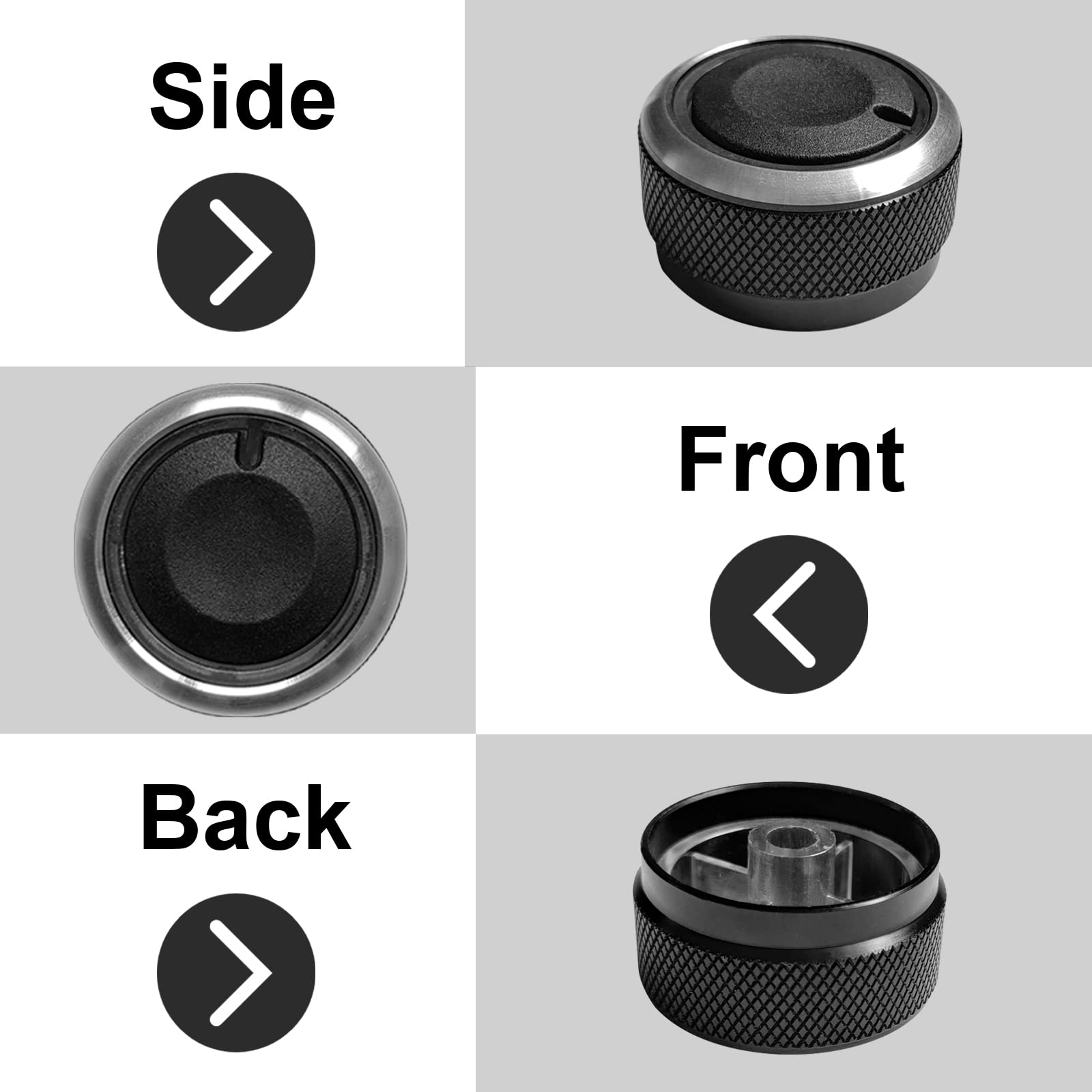 3Pcs Control Knob Heater A/C Or Fan, Heater Air Conditioning Button Compatible With Toyota Tacoma Knob Toyota Tacoma Accessories
