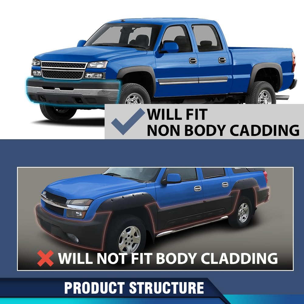 Pit66 Headlights Assembly, Compatible With 2003-2006 Chevy Silverado 1500 2500 3500 Hd Models/2003-2006 Avalanche 1500 2500(Fit