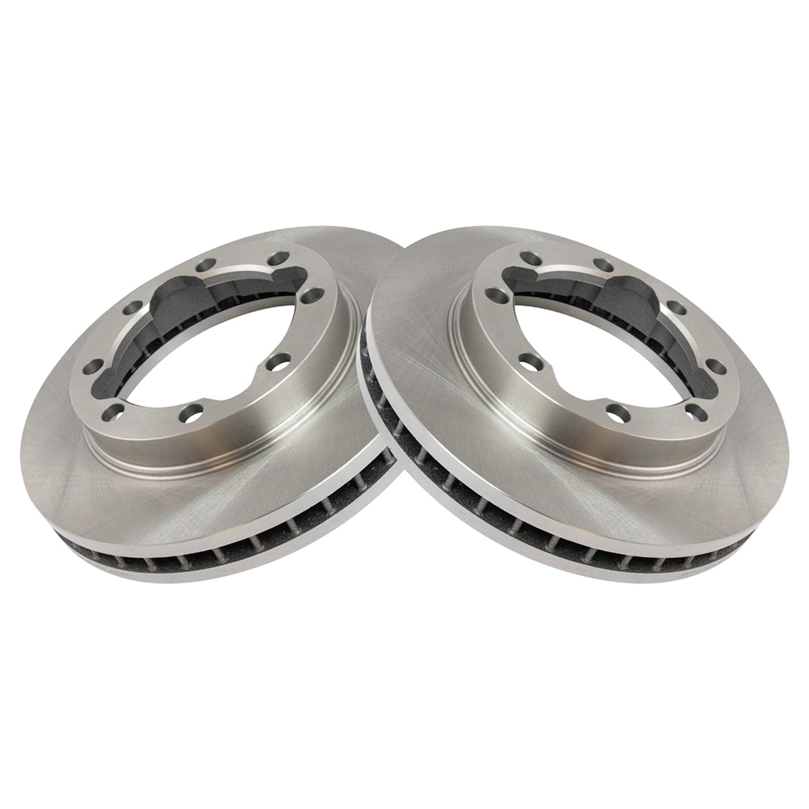 Trq Front Brake Pad & Rotor Kit Brake Pads Brake Rotor Ceramic Compatible With 1990-2000 Chevrolet K3500 1994-1999 Dodge Ram 250