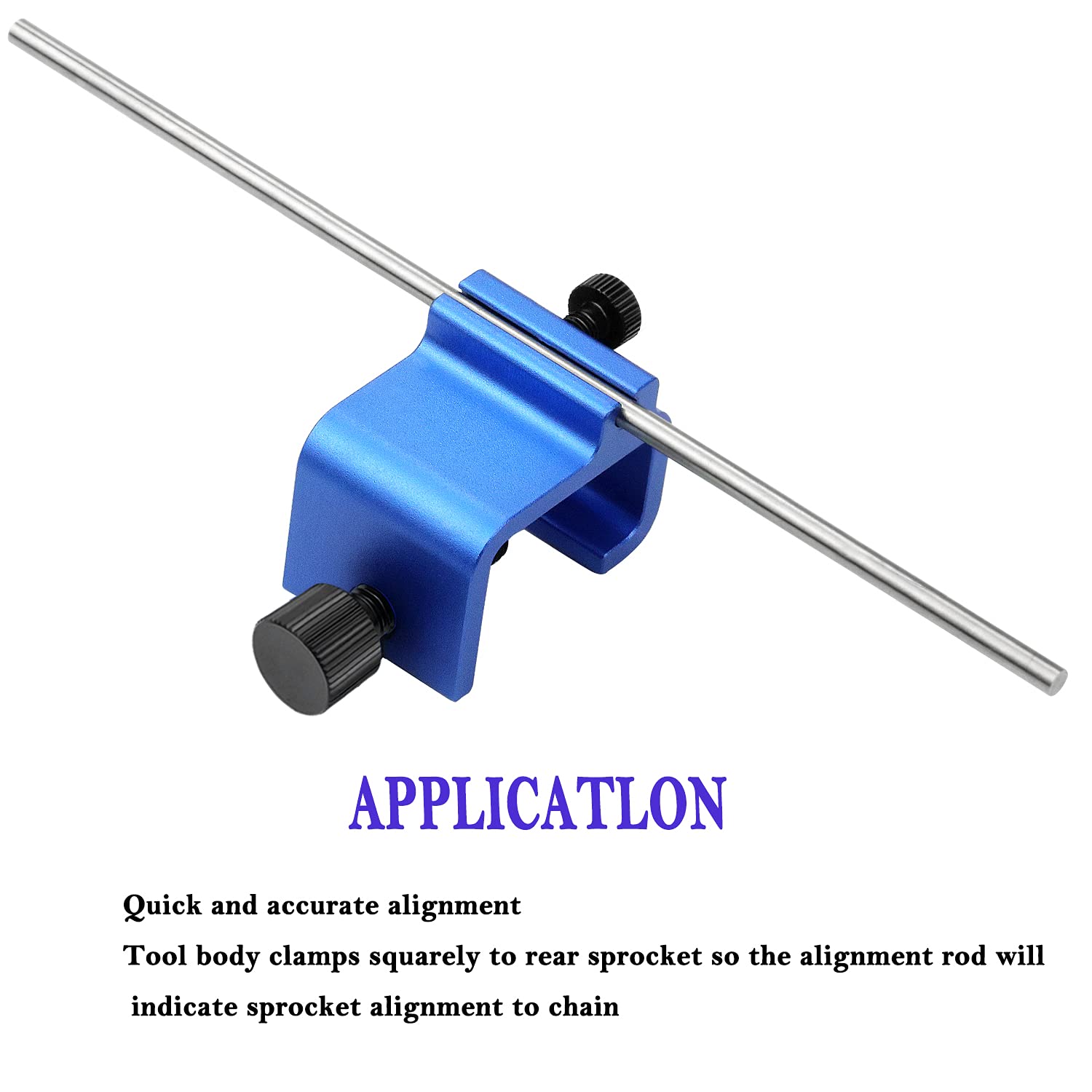 Kujunpao Chain Alignment Tool Compatible with Motorcycle ATV Bike Sprocket Sport Dirt Bike Scooter Chain Adjusting Quick & Accur