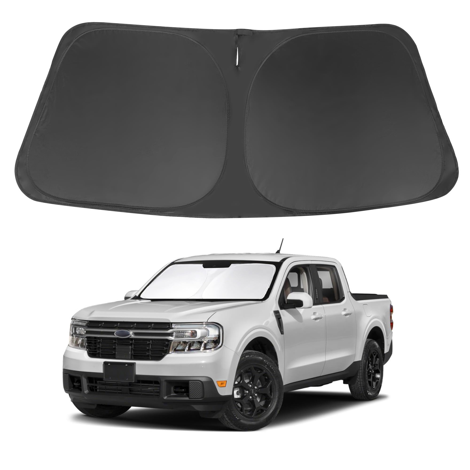 Windshield Sun Shade Compatible With 2022 2023 2024 2025 Ford Maverick Hybrid Xl Xlt Lariat Truck Accessories Protect Car From S