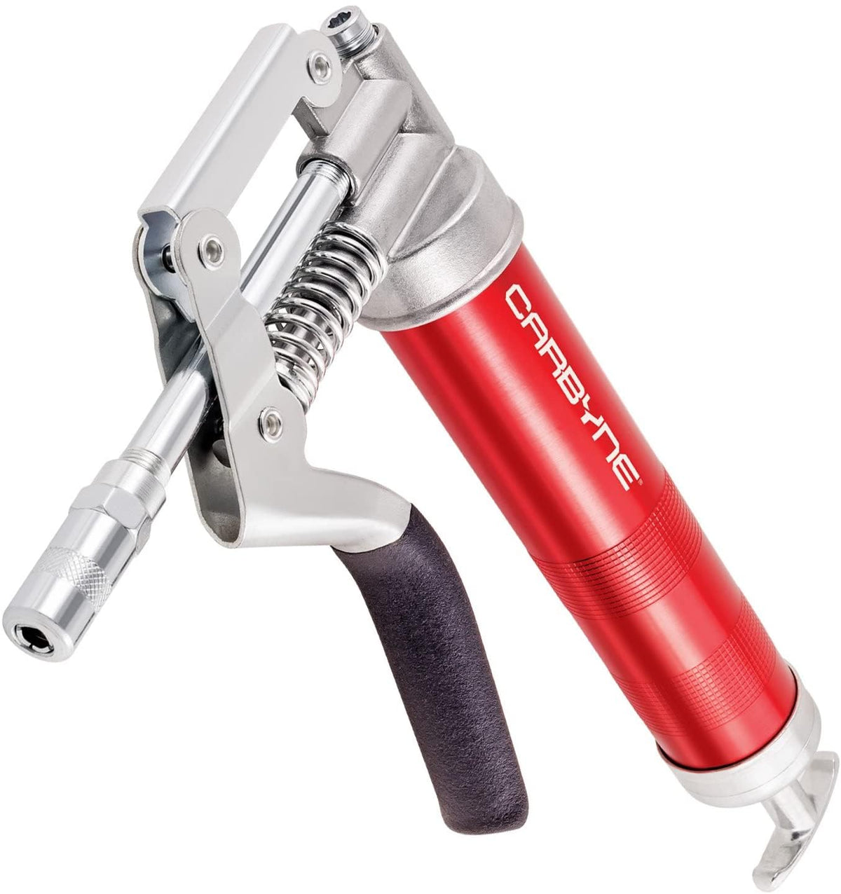 Carbyne Pistol Grip Mini Grease Gun, 3000 Psi, Heavy Duty Professional Quality, Anodized Aluminum Barrel. 12 Inch Heavy Duty Rei