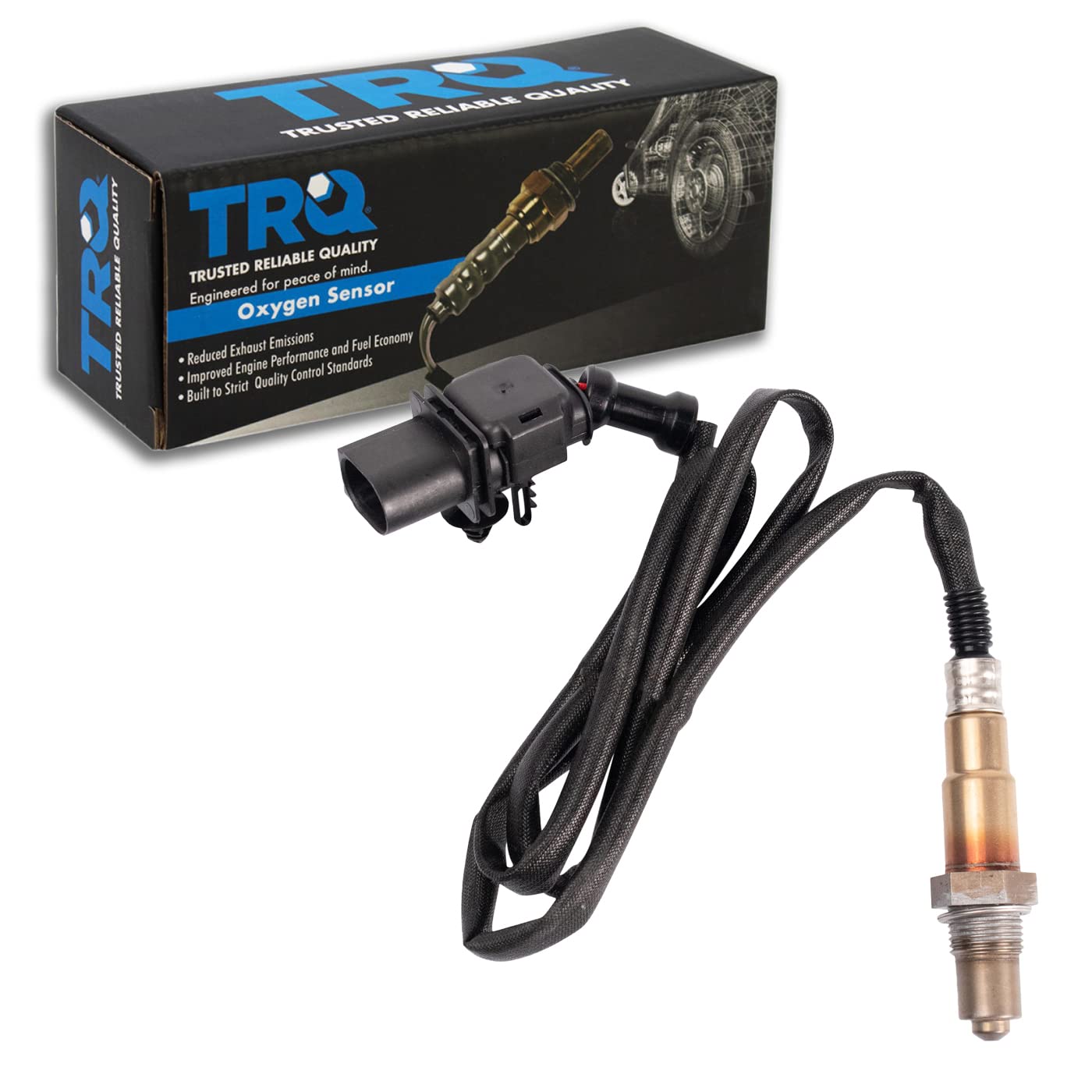 Trq Upstream Left O2 Oxygen Sensor Drivers Side Compatible With 2020-2022 Ford Explorer Police Interceptor Utility Lincoln Aviat