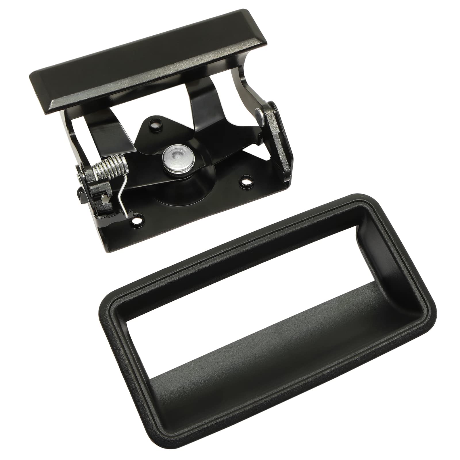 Tailgate Handle Set, All Metal Latch & Plastic Bezel, Exterior Rear, Compatible With 1988-2002 Chevy Gmc C1500 C2500 C3500 K1500 K2500 K3500 Pickup Truck Replace# 76105 77077 15991785 15991786