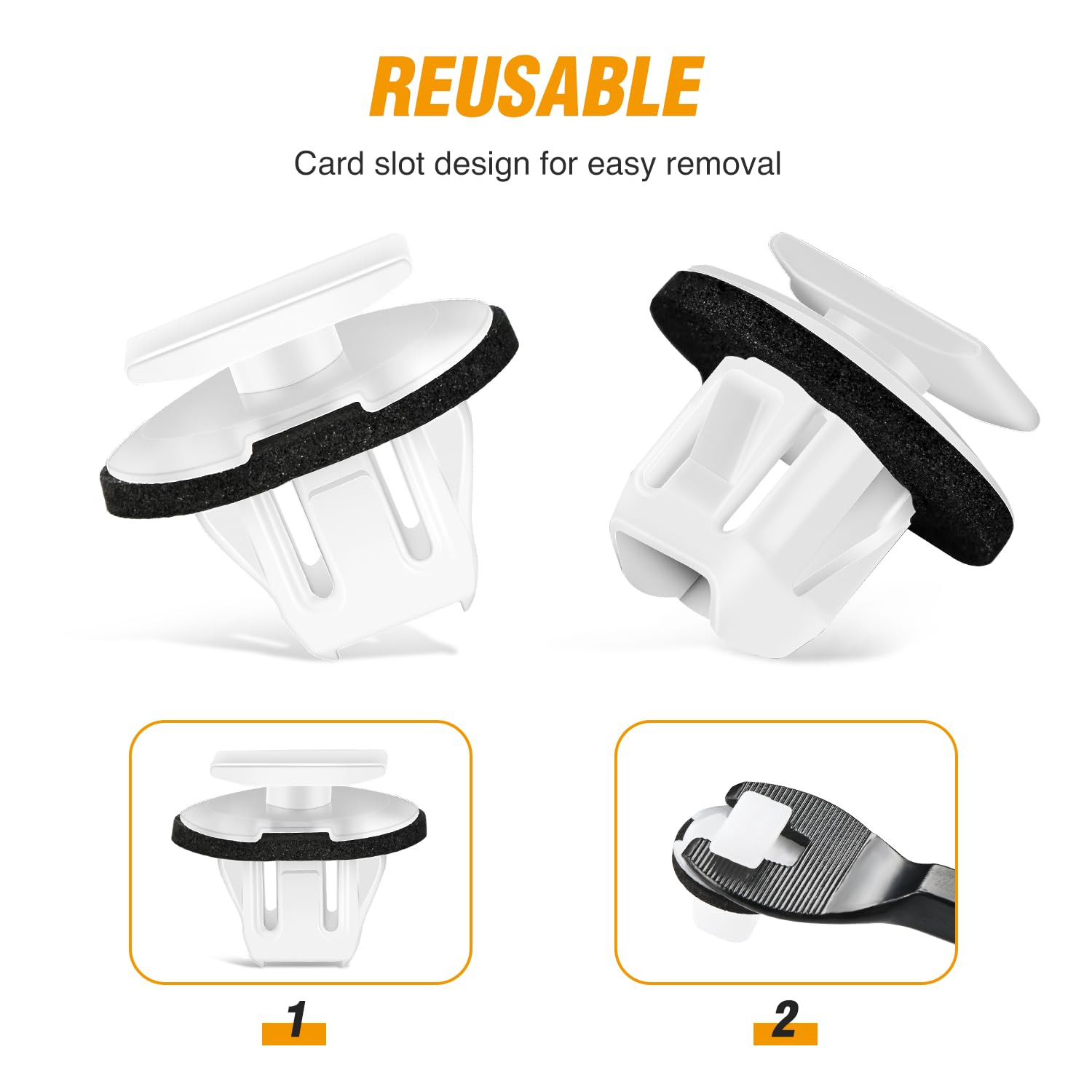 Gooacc 50Pcs Wheel Arch Fender Flare Moulding Clips Compatible With Nissan Armada Murano Juke Infiniti Qx56 Qx80 76882-Jg10A