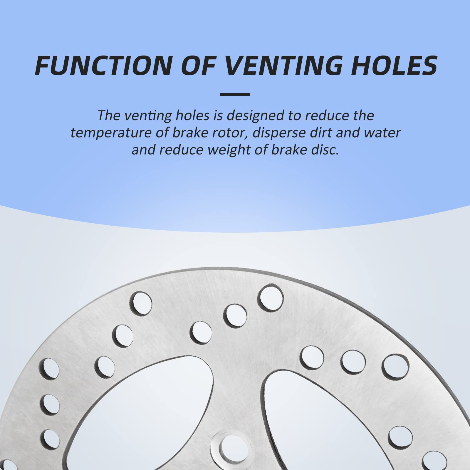 M Mati Rear Brake Disc Rotor For Yamaha Raptor 700 2006-2020 Yfz450 2006-2013 Yfz450X 2008 1S3-2582W-10-00 1Pe-F582W-00-00 1S3-2582W-00-00