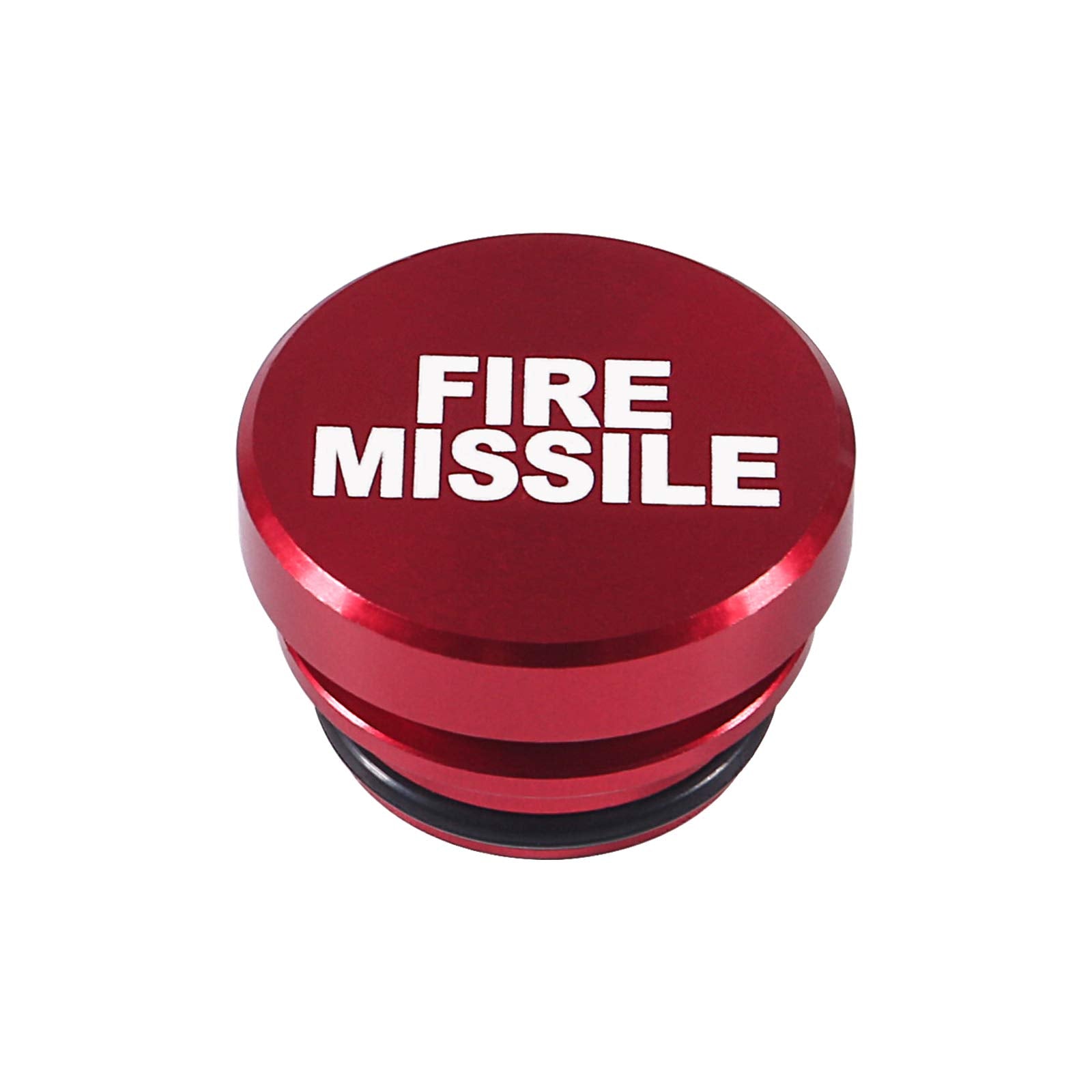 Melife Billet Aluminum Car Cigarette Lighter Plug Replacement, Fire Missile Button Universal Push Button Fits Most Automotive Ve