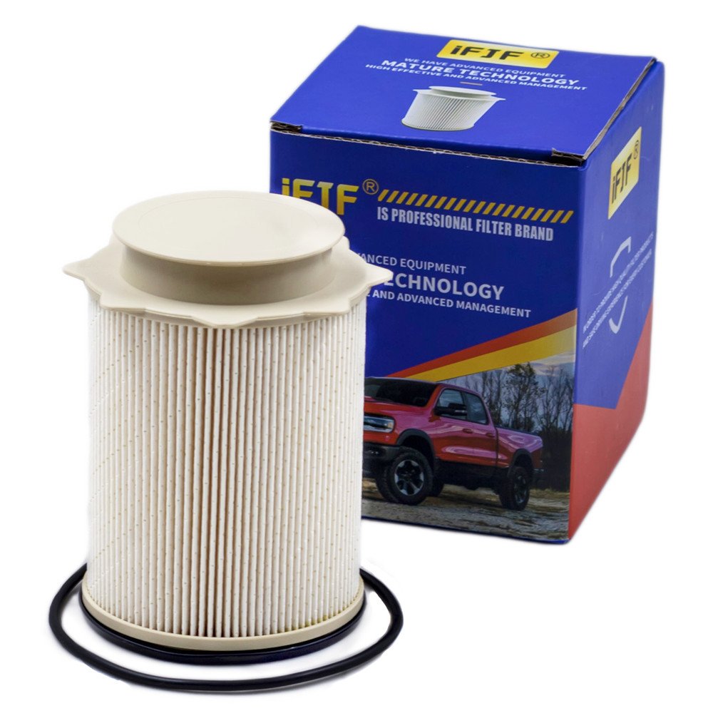 iFJF Fuel Filter 68157291AA Replacement for 2010-2024 Ram 2500 3500 4500 5500 6.7L L6 Diesel Engine 5 Micron Element Removes Microscopic Allow Enough Fluid or Air Flow Replace for FS53000