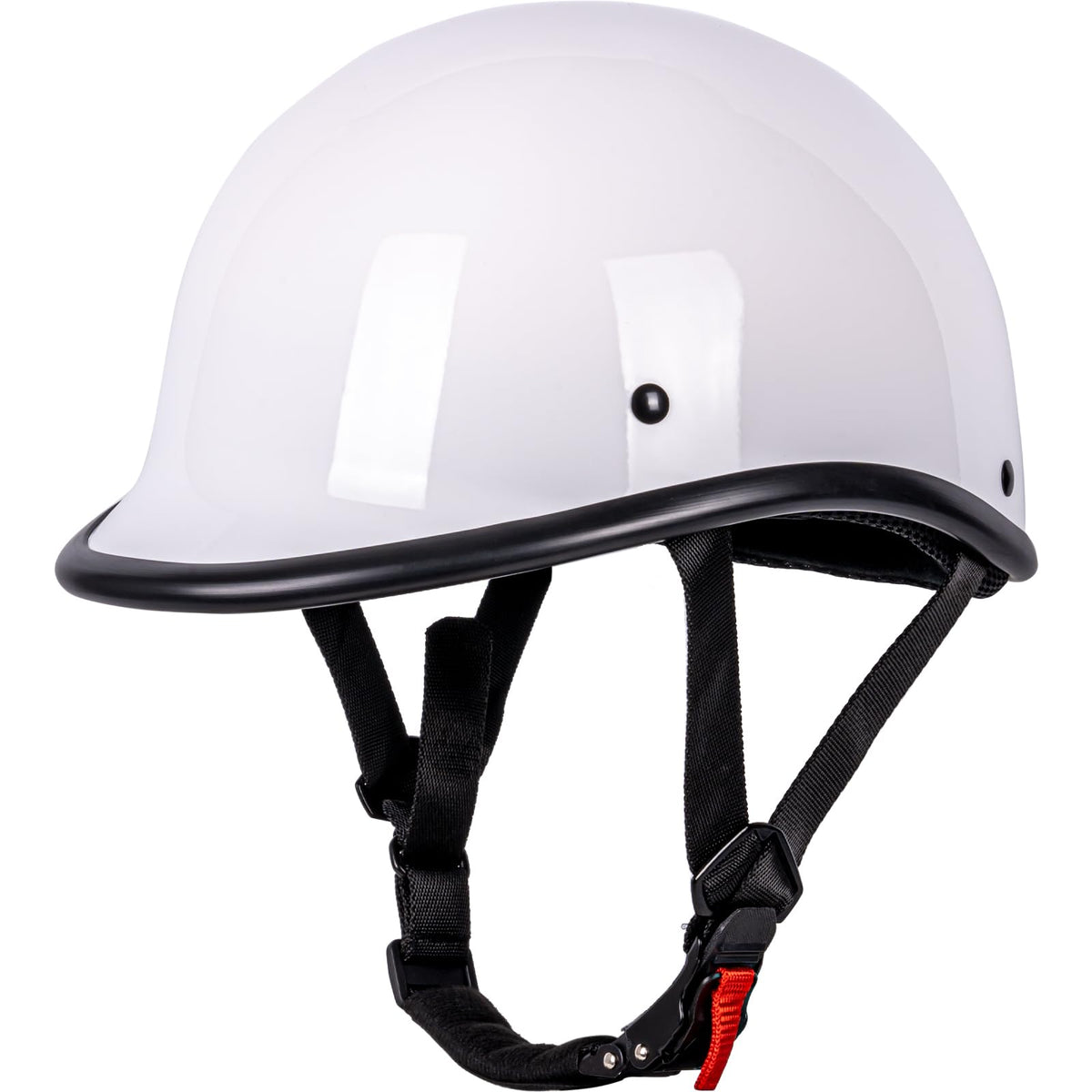 Yesmotor Half Helmet Polo Cap Half Shell Open Face Motorcycle Helmet - Dot Approved(White,Small)