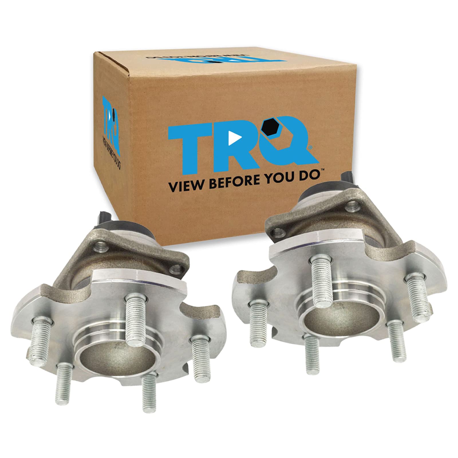 Trq Rear Wheel Hub Bearings Assembly Set Compatible With 2009-2010 Pontiac Vibe Toyota Matrix