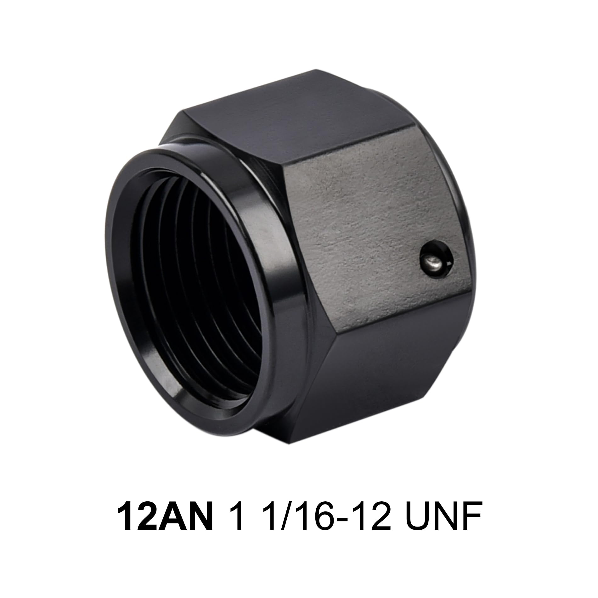 Evil Energy 12An Flare Cap Block Off Fitting Plug Black 2Pcs