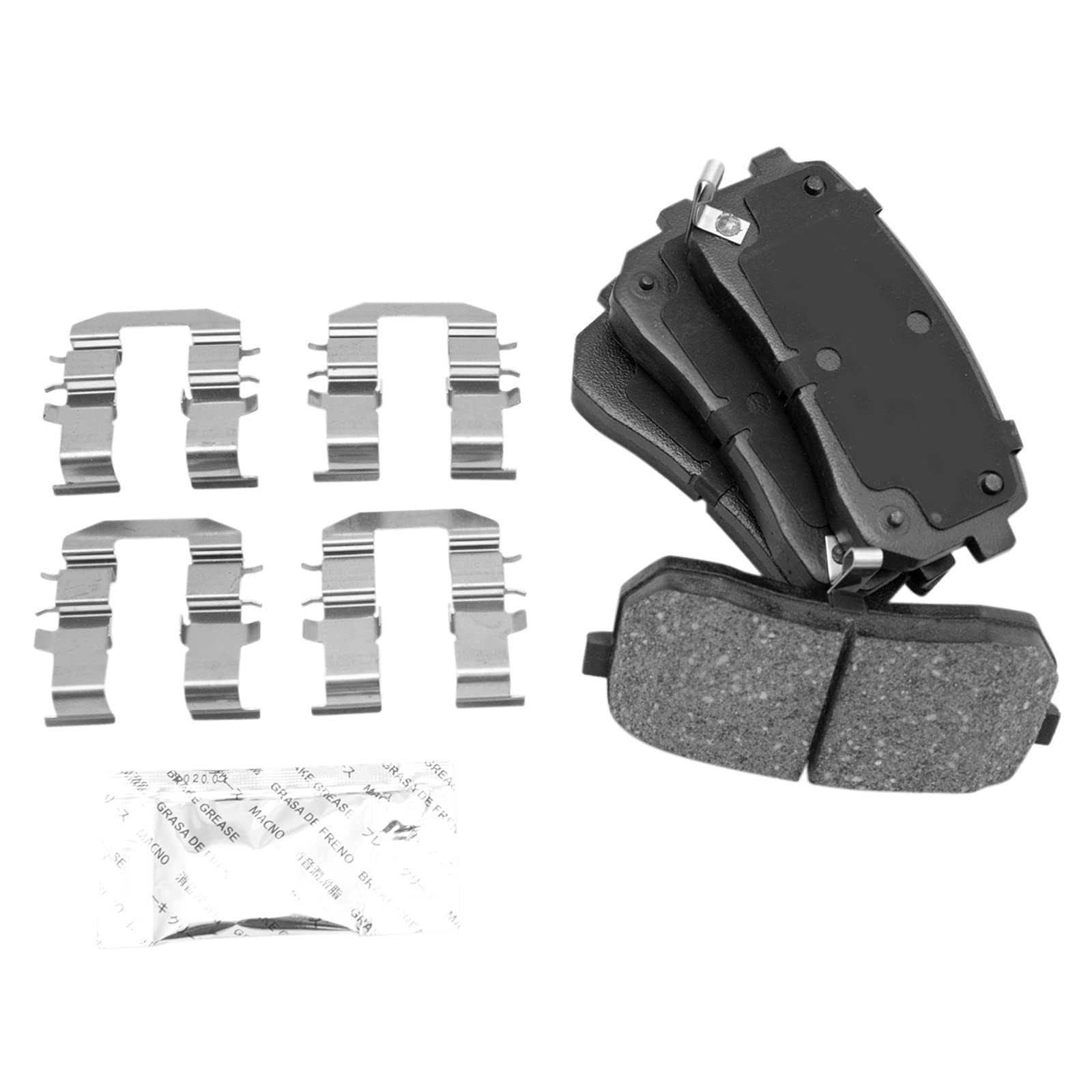 Trq Rear Ceramic Brake Pad & Rotor Kit Compatible With 2015-2016 Kia Sedona