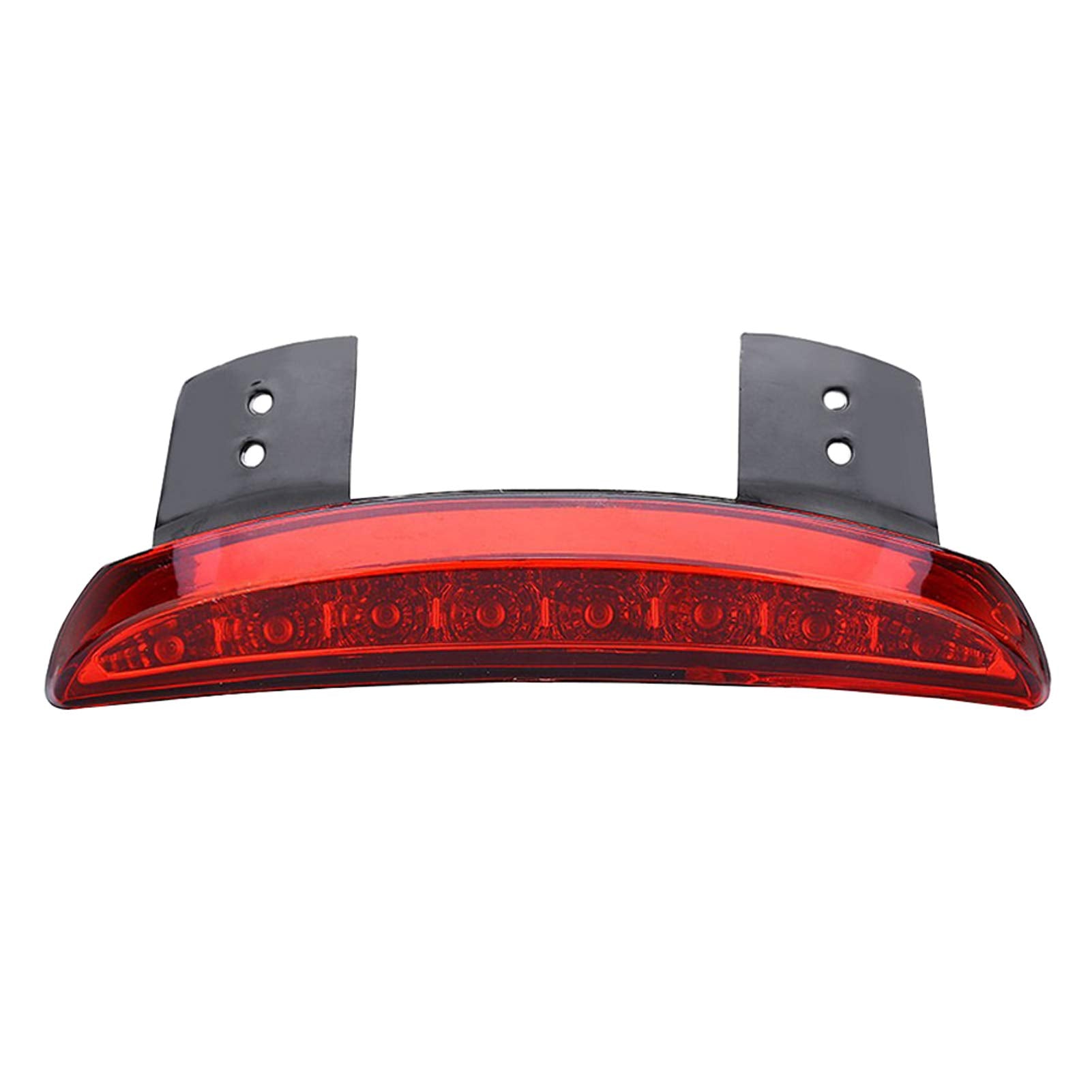 Ankia Motorcycle Chopped Rear Fender Edge Led Brake License Plate Tail Light Stop Running Light Turn Signal Lamp For Harley Sportster Xl883N 1200N Xl1200V Xl1200X (Red)
