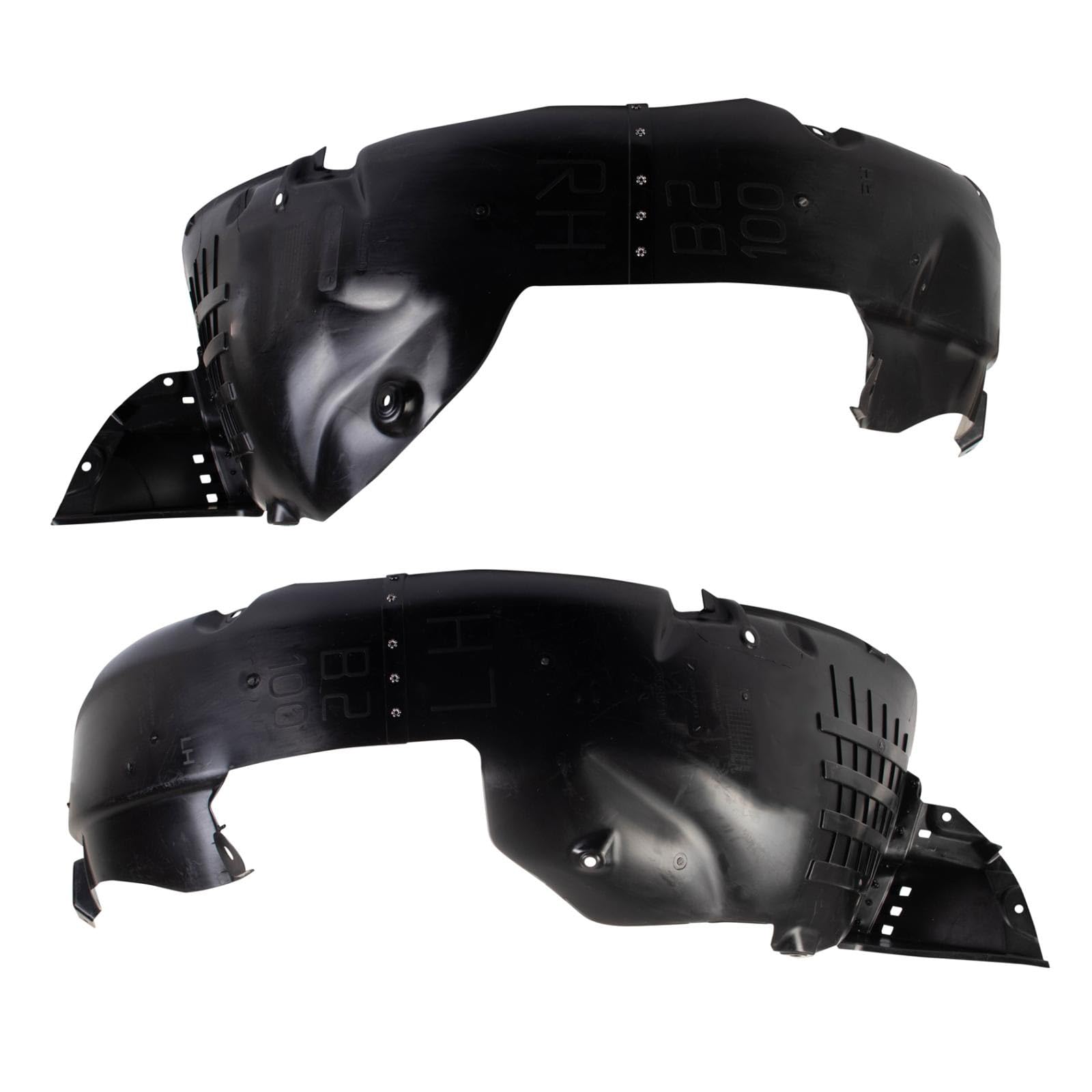 Trq Inner Fender Liner Set Compatible With 2017-2019 Kia Soul Ki1248150 Ki1249150