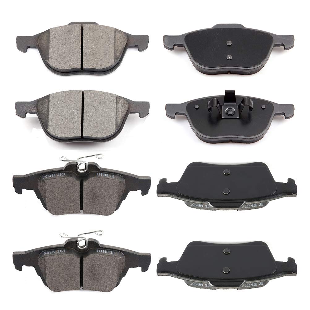 Cciyu D1044 D1564 Front & Rear Professional Ceramic Brake Pads Set Fit For Ford C-Max,Ecosport,Escape, For Ford Focus,Transit Co