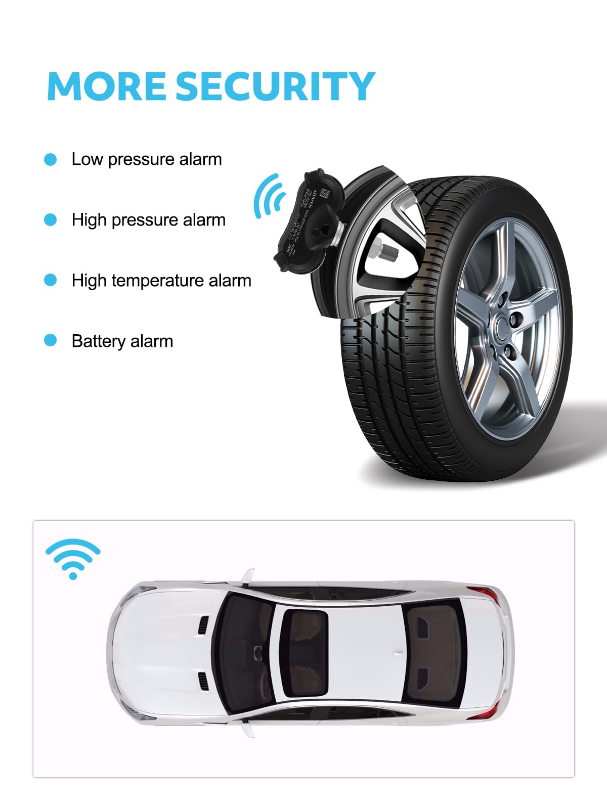 TAUTOY 426070C070 Tire Pressure System TPMS Sensor for Toyota Sienna 2007-2020, Sequoia 2008-2017, Tundra 2007-2017,Yaris 2013-2