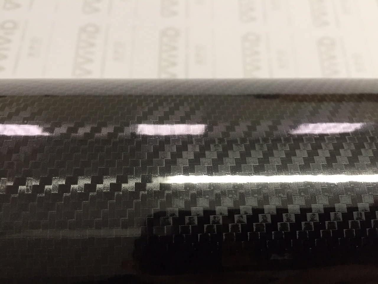 Vvvivid Epoxy High Gloss Black Carbon Fiber Vinyl Automotive Car Wrap Film Diy Interior (2.75Ft X 5Ft)