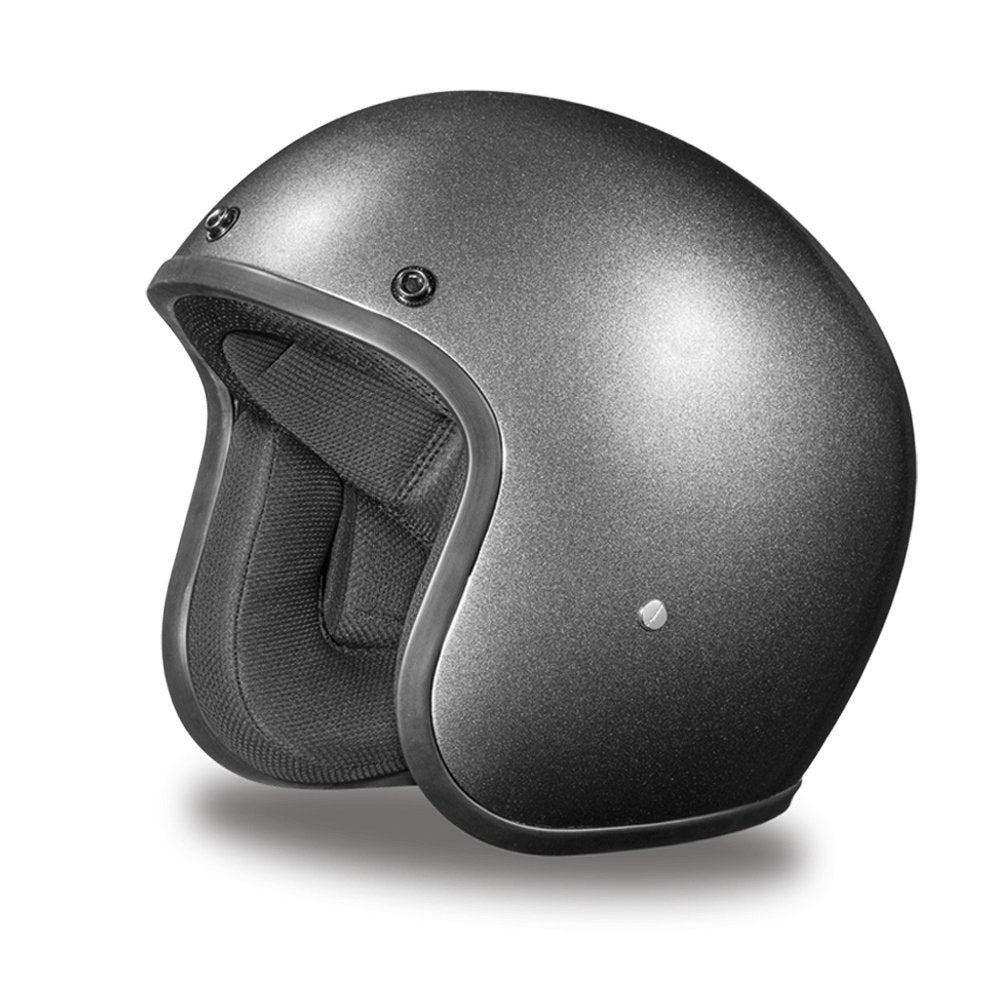 Daytona Helmets 3/4 Open Face Motorcycle Helmet - Dot Approved [Gun Metal Grey Metallic] [Xs]