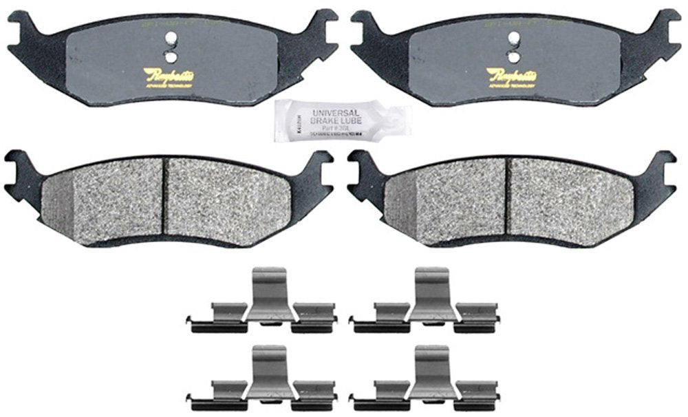 Raybestos ATD967M Advanced Technology Semi-Metallic Disc Brake Pad Set