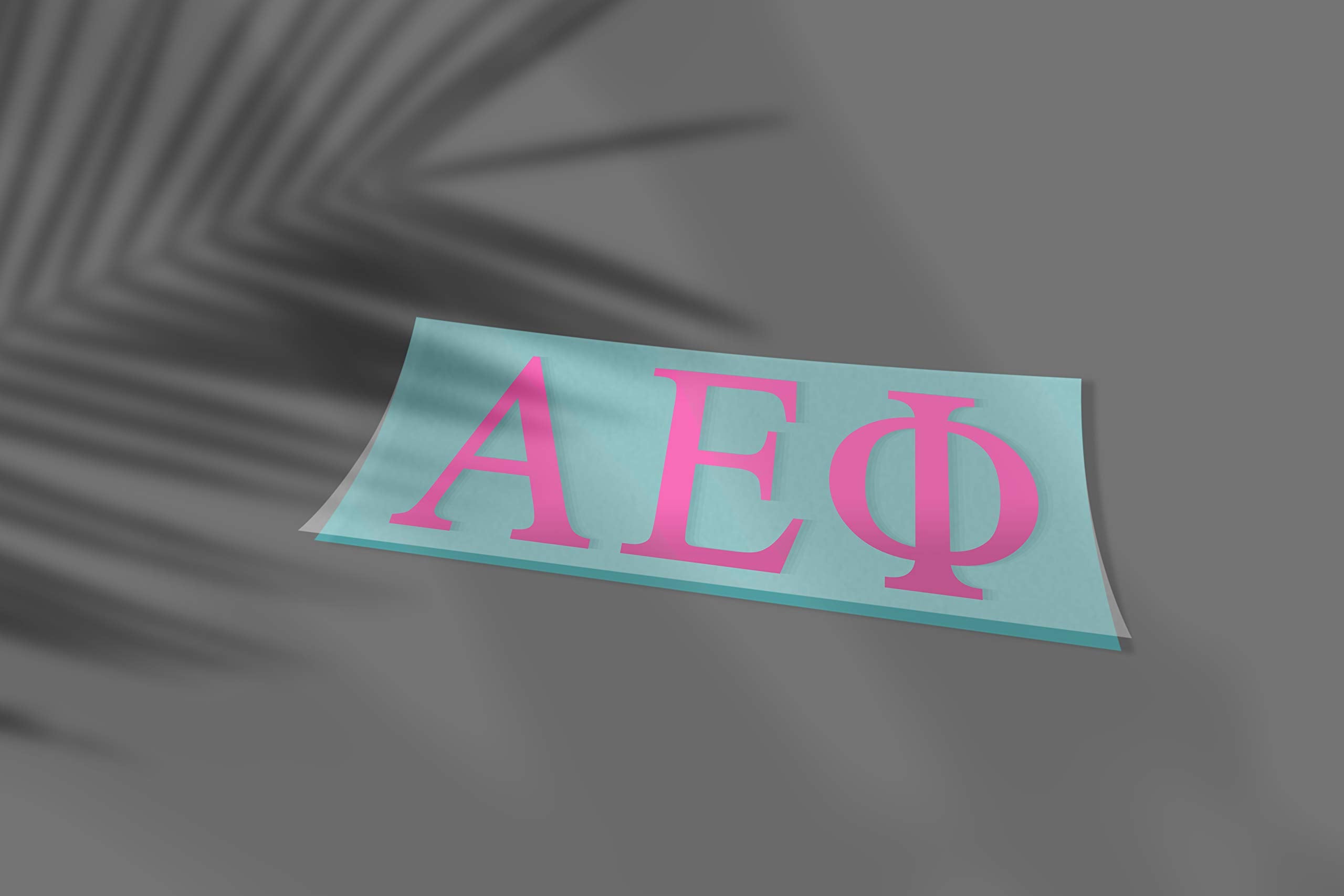 Pro-Graphx Alpha Epsilon Phi Greek Sorority Sticker Decal, 2.5 Inches Tall, Pink