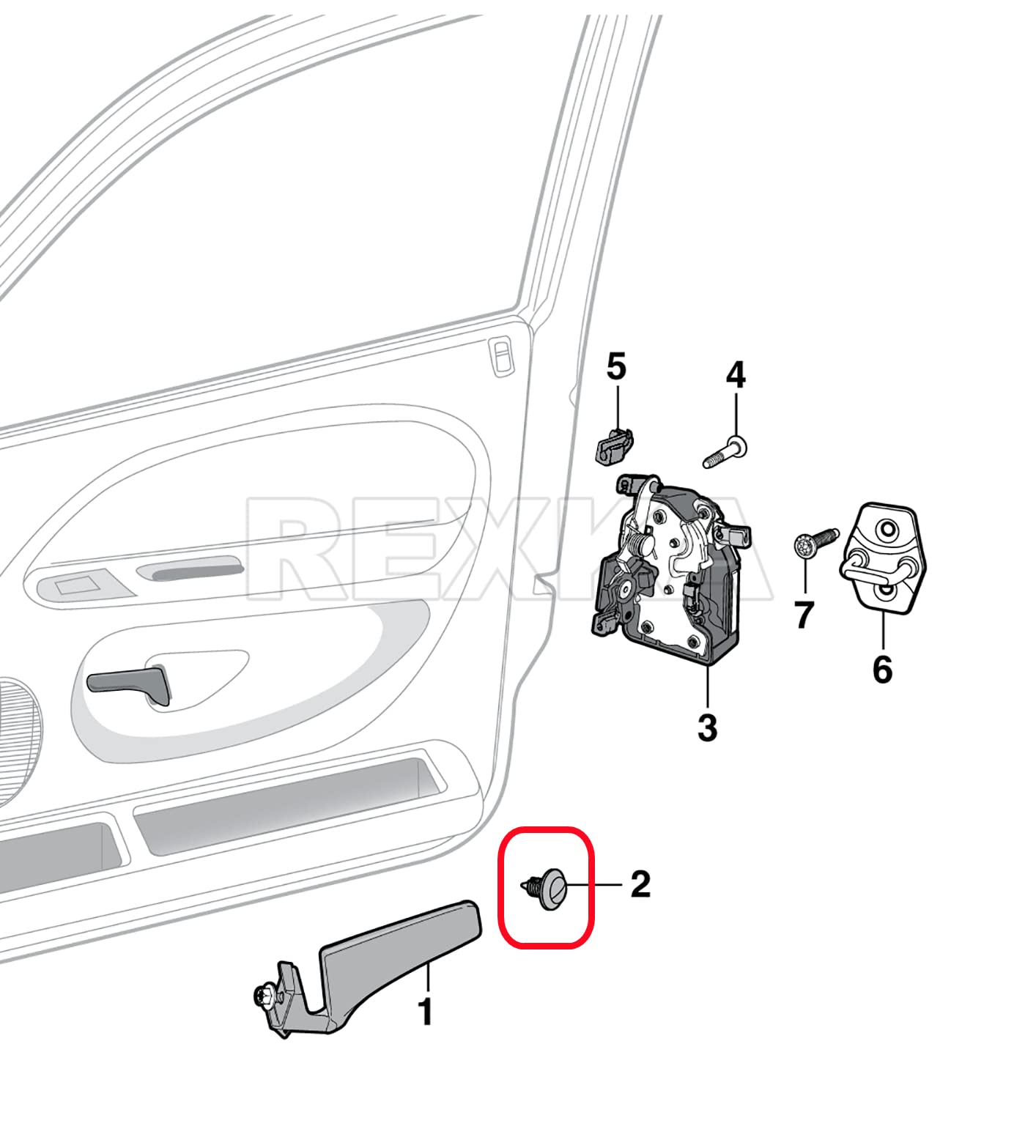 Rexka 15Pcs Door Trim Panel Retainer Clips 6503709 For Dodge Ram 1500 2500 3500 Pickup Chrysler