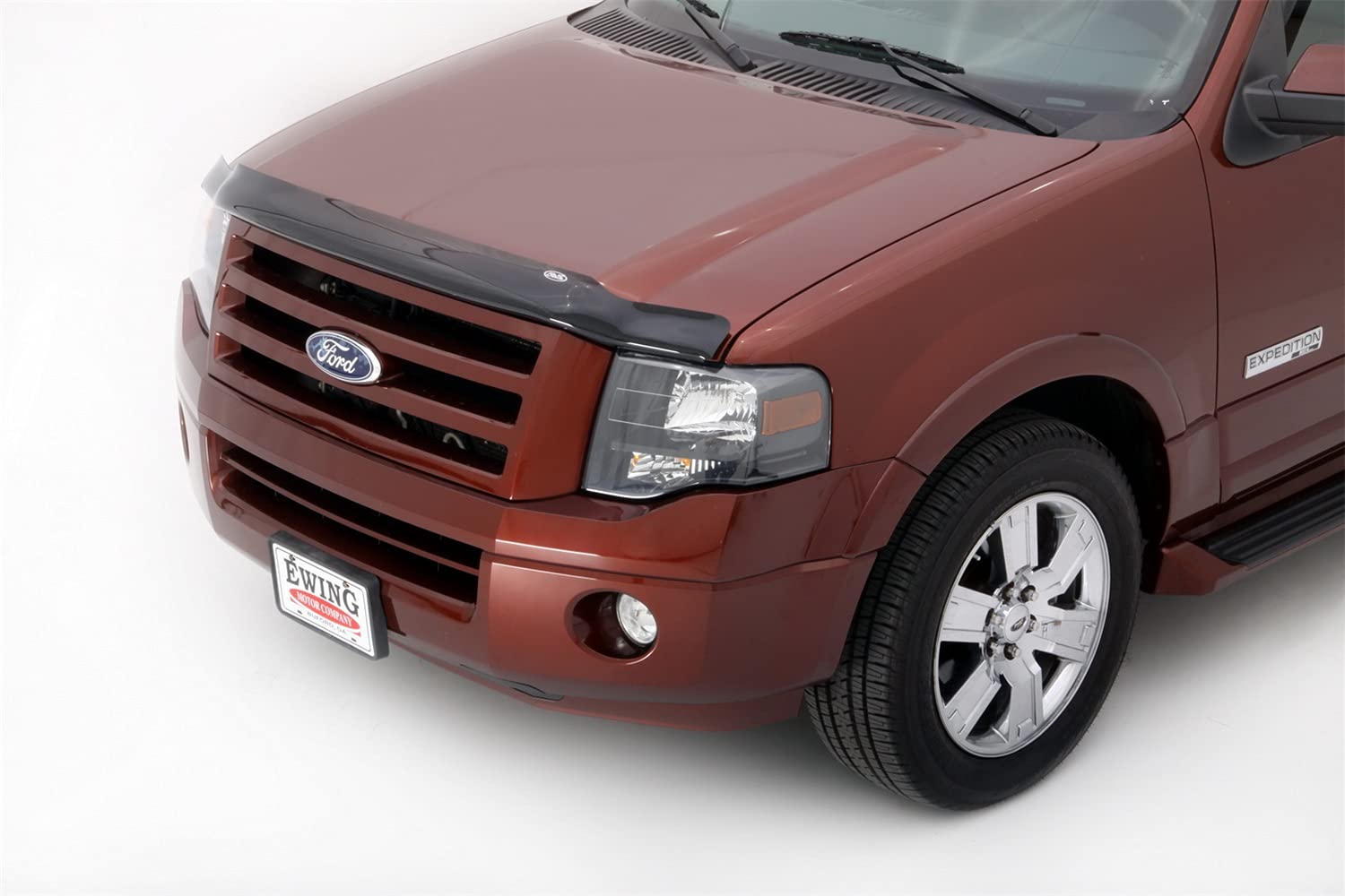 Auto Ventshade [Avs] Bugflector / Hood Shield | Fits 2007 - 2017 Ford Expedition, 1 Pc. | Dark Smoke - 23241