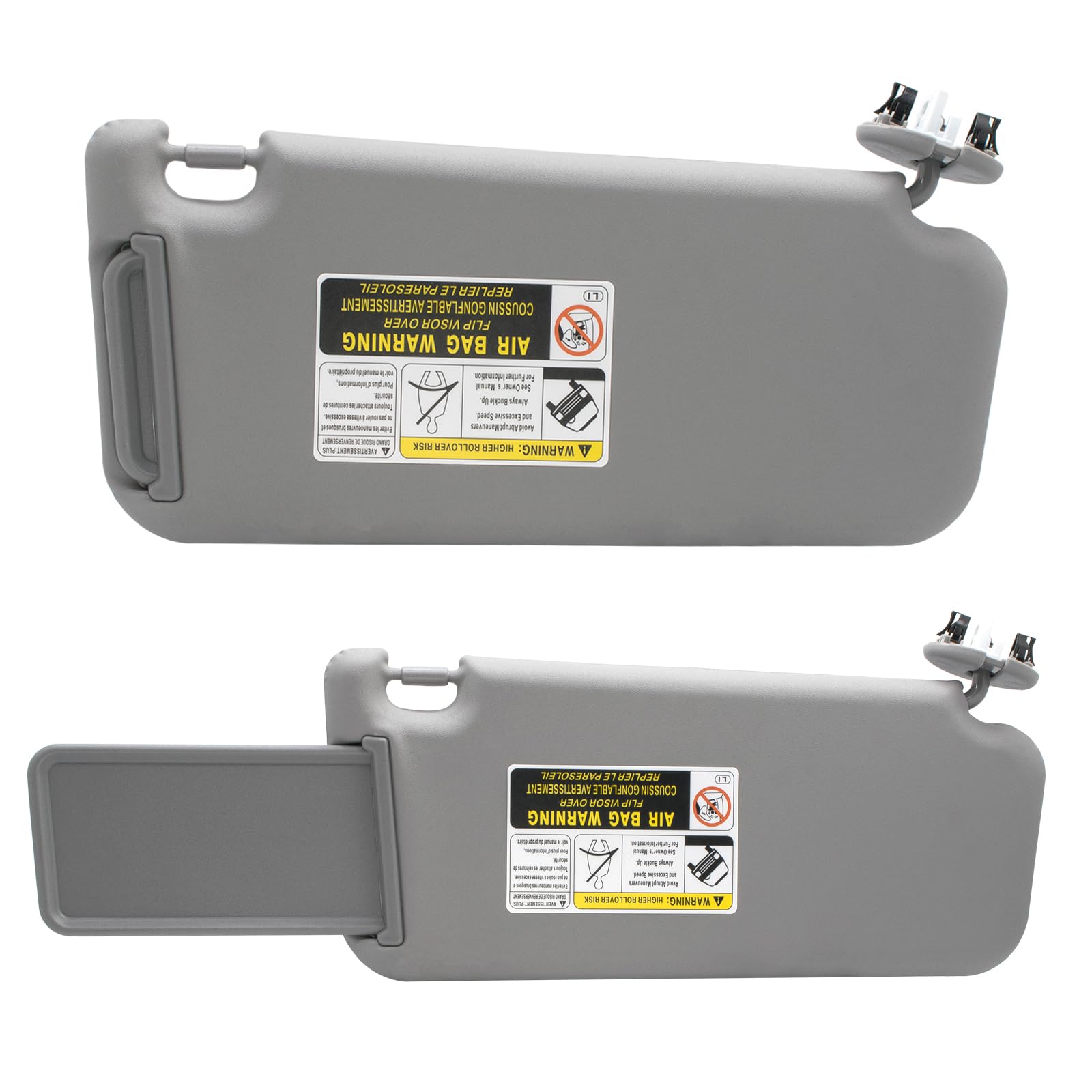 NHILES Left Driver Side Sun Visor Replacement Compatible with Toyota RAV4 2006 2007 2008 2009 2010 2011 2012 2013 with Light Rep