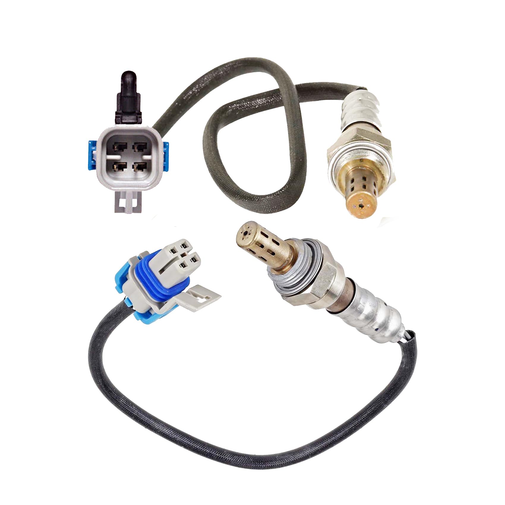 Dropwater 1 Pair Upper and Lower Oxygen O2 Sensors Replacement for Chevy 2008-2011 Impala,2008-2012 Malibu V6 3.5L,Replaces#234-