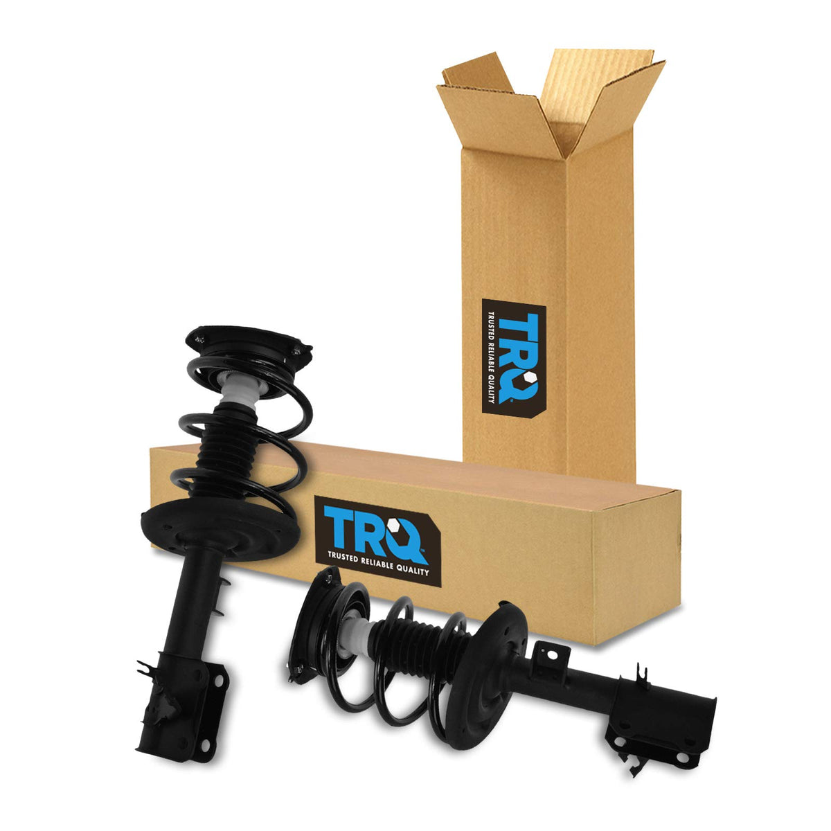 Trq Front Strut & Coil Spring Assembly Set Driver & Passenger Sides Compatible With 07-13 Nissan Altima