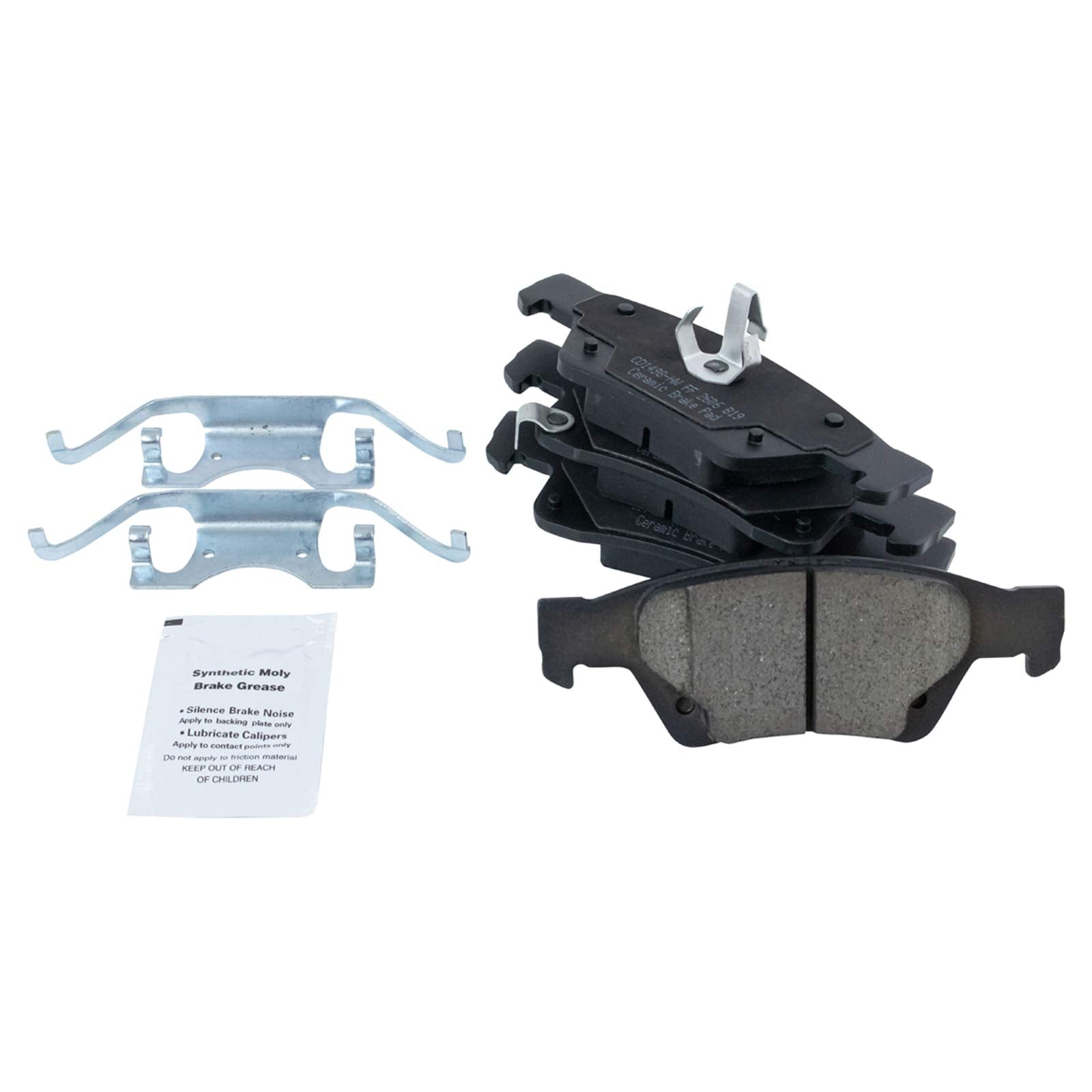 Trq Rear Brake Pad & Rotor Kit Brake Pads Brake Rotor Ceramic Premium G-Coated Compatible With 2011-2021 Dodge Durango Jeep Gran