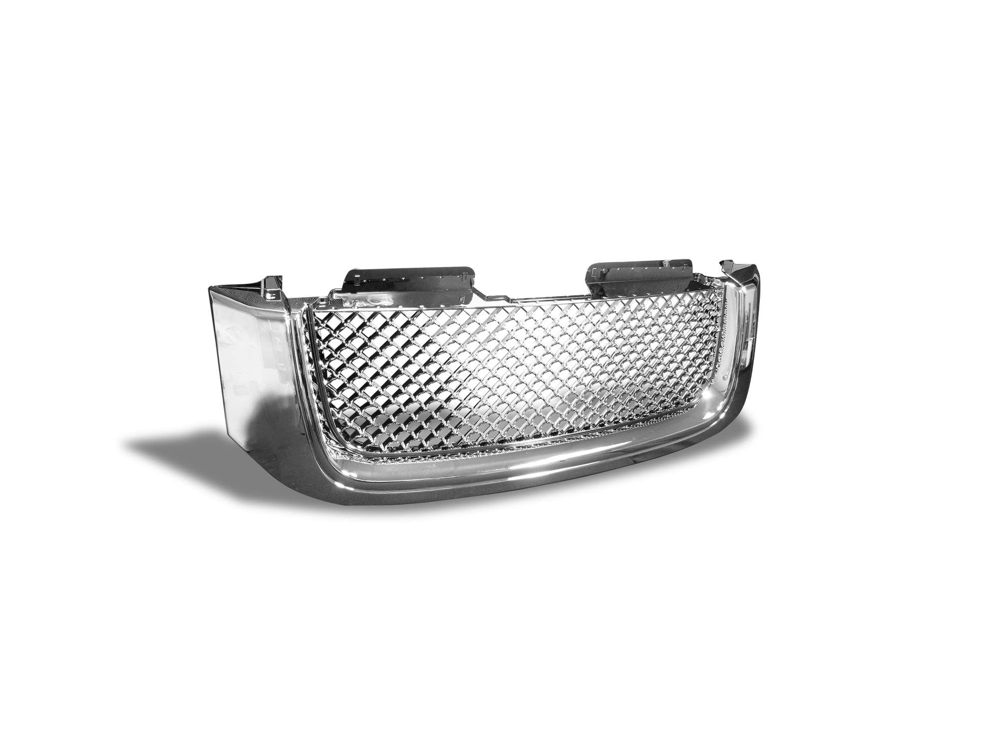 Armordillo Mesh Front Hood Grille for 2002-2009 GMC Envoy XL, Chrome, Model 7148635, Plastic Material