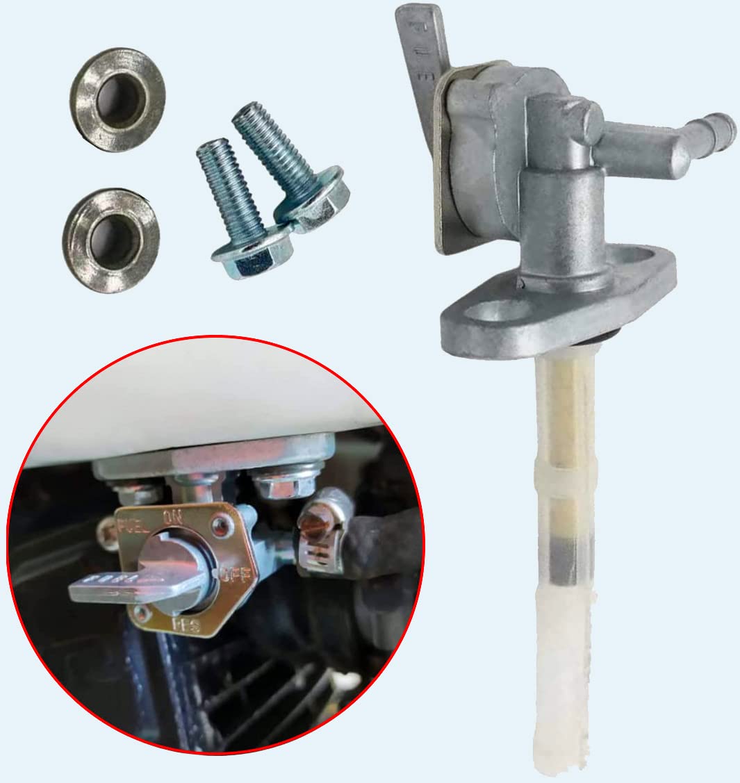 Earlyred Fuel Petcock Valve Gas Tank Shut Off Switch Compatible with Honda XR50R XR70R XR80R XR100R XR100R CRF50F CRF70F CRF80F