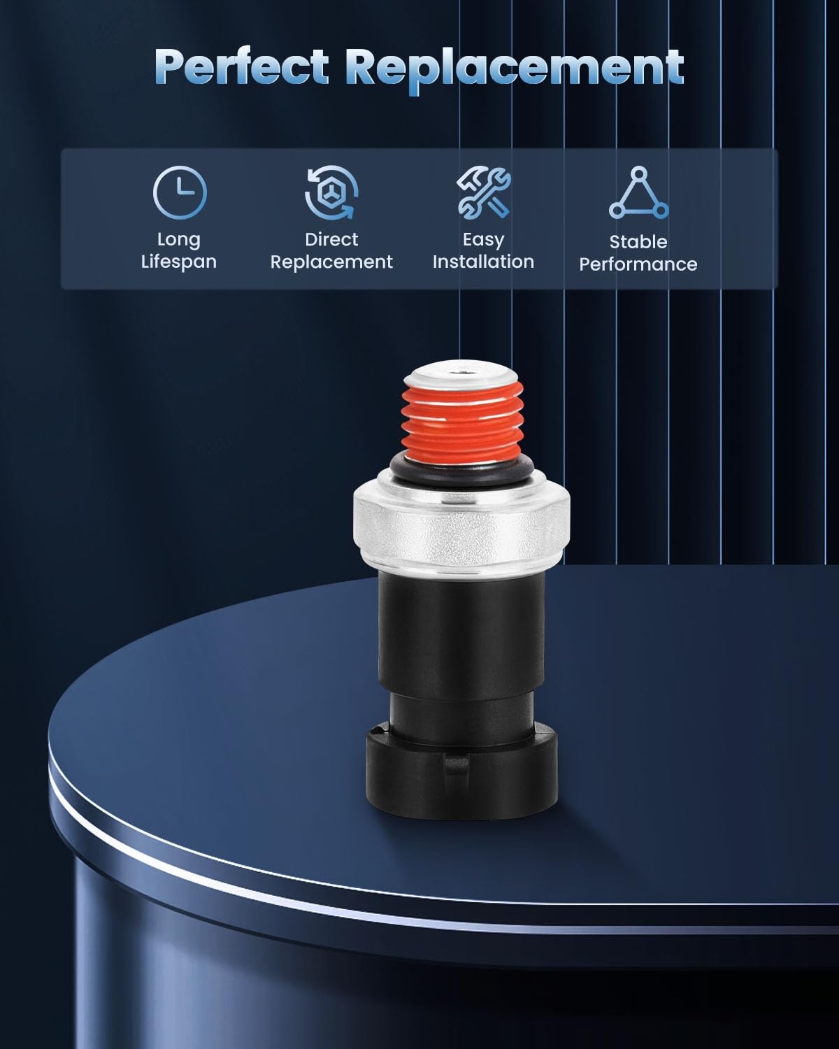 ECCPP Automotive Oil Pressure Sensor Switch D1843A, Fit for Chevy Equinox Colorado Trailblazer Colorado, for GMC Canyon Envoy, f