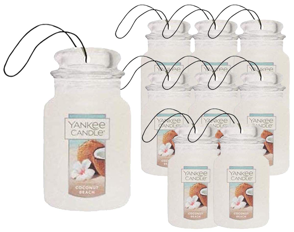 Yankee Candle Coconut Beach Car Jar Air Fresheners (10 Pack)