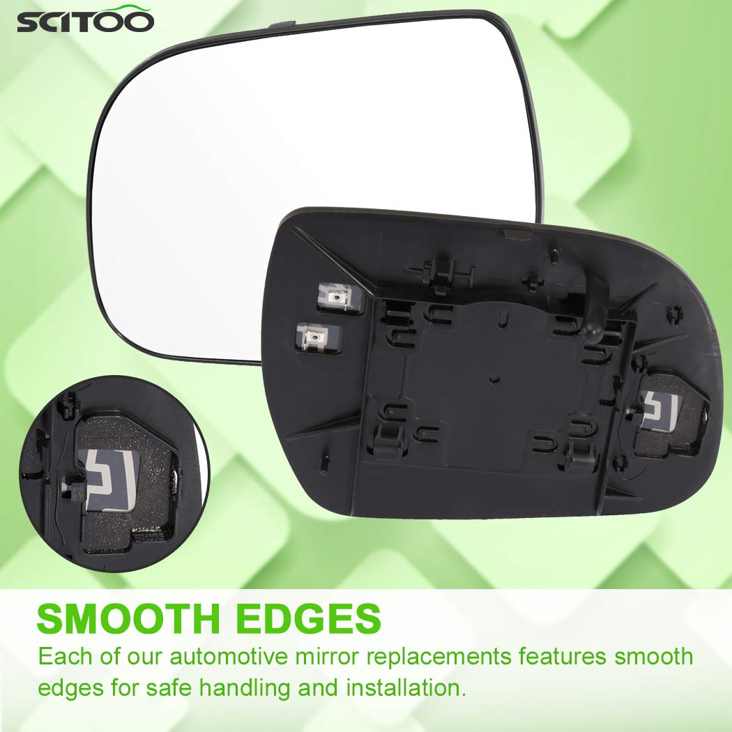 Scitoo Side View Mirror A Pair Of Mirror Glasses Door Mirror Glass Fit For Toyota Sienna 2011 2012 2013 2014 Chrome Heated