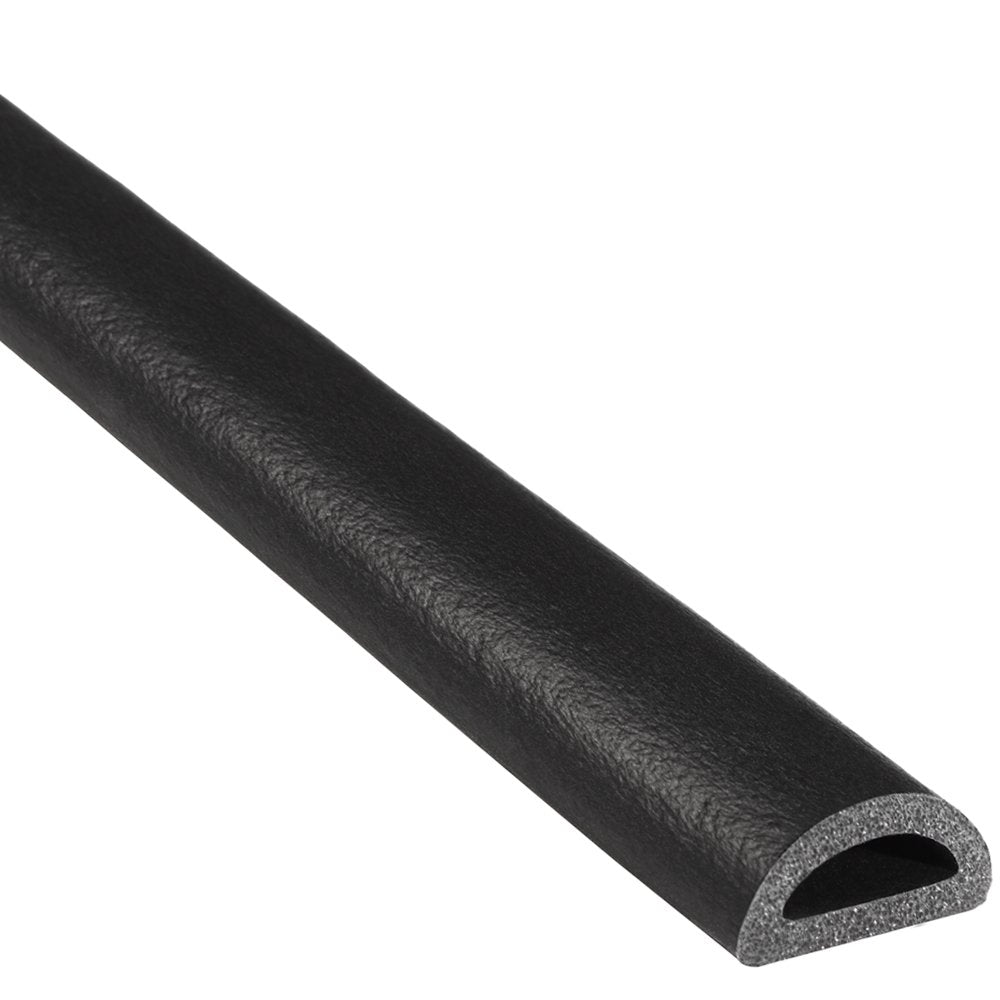Trim-Lok D-Shaped Rubber Seal - .375    Height, .75    Width, 100 Length - Epdm Foam Seal With Ht (General Acrylic) Pressure Sen