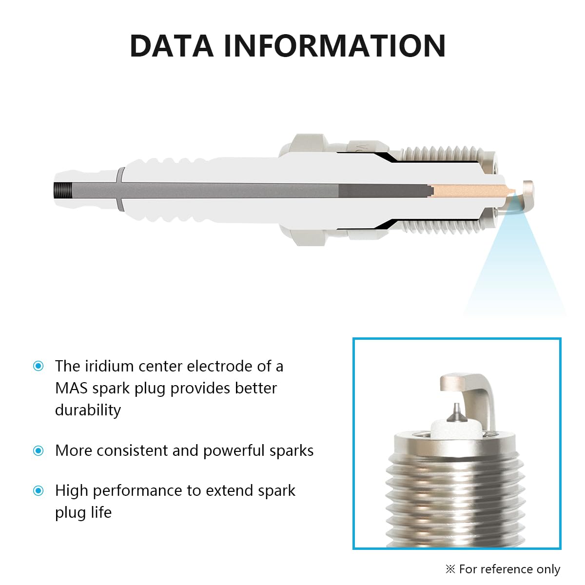 MAS Ignition Coil DG508 & Spark Plug SP479 AGSF22WM Compatible with Ford 5.4L 4.6L V8 Crown Victoria Expedition F150 F250 Mustan