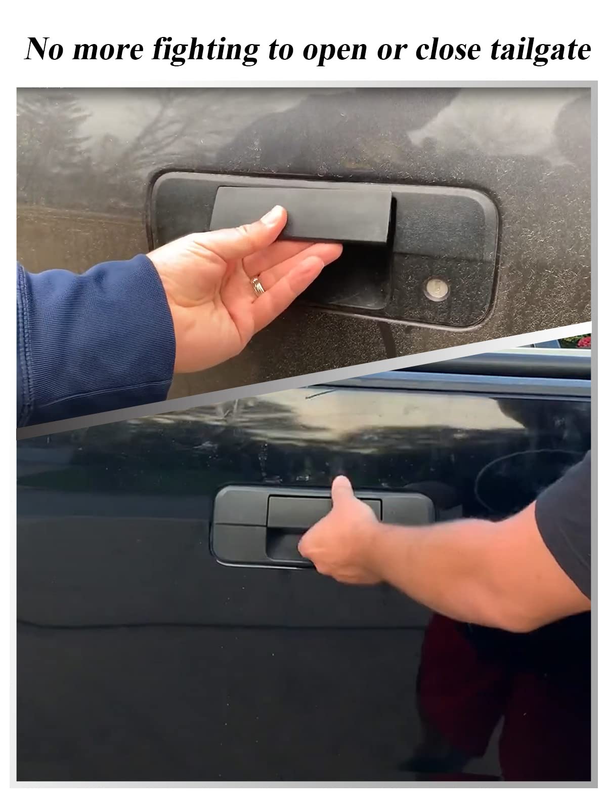 Syoauto Tailgate Handle For 2007-2013 Toyota Tundra Liftgate Latch Handle With Keyhole Replaces# 69090-0C040, 690900C040, 81213