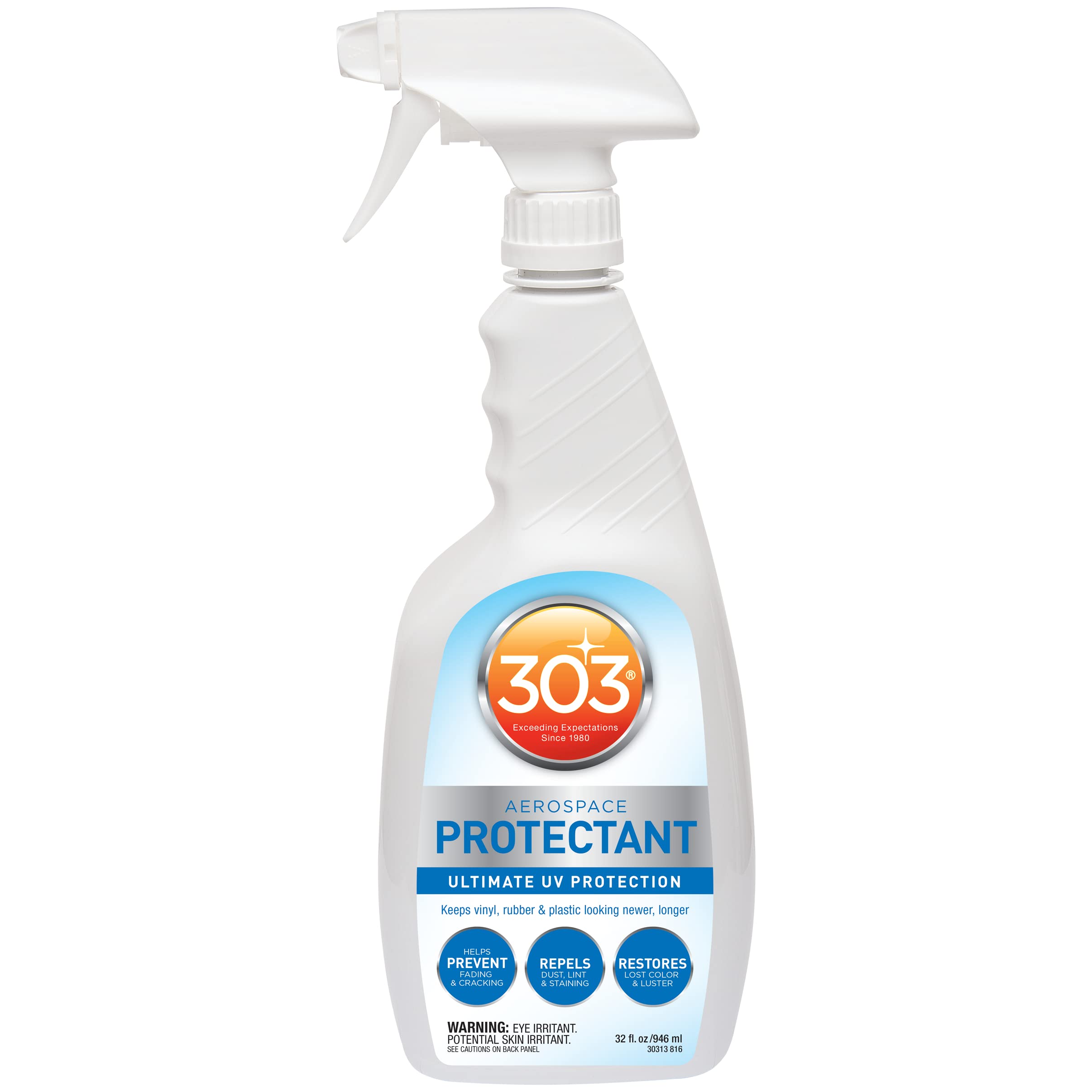 303 Products Aerospace Protectant – Uv Protection Spray Cleaner, Repels Dust, Dirt, & Staining, Matte Finish, Restores Like-New Appearance, Outdoor Cleaning Supplies 32 Fl. Oz.