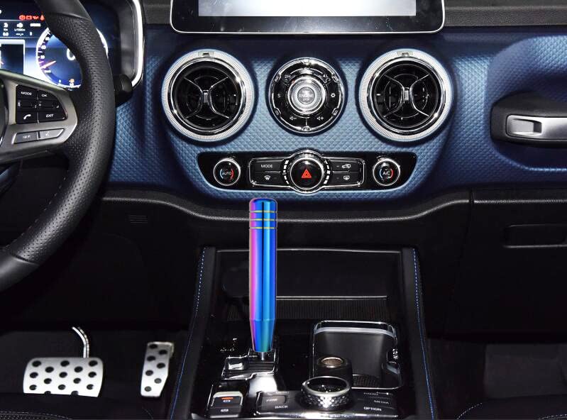 Abfer Long Shift Knob Car Gear Stick Weighted Shifter Knobs Extension Metal Shifting Lever Fit Most Manual Automatic Transmissio