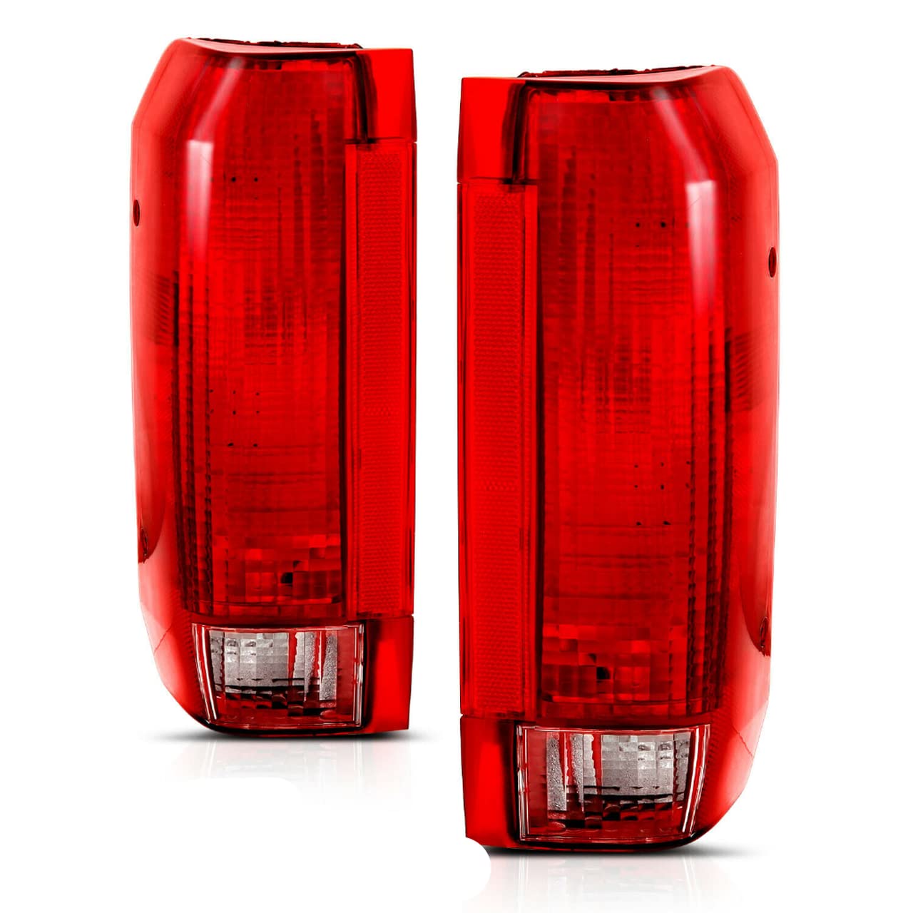 Epic Lighting Oe Style Replacement Rear Brake Tail Lights Assembly Compatible With Ford 90-96 F-150 (10/89) 90-97 F-250 F-350 St