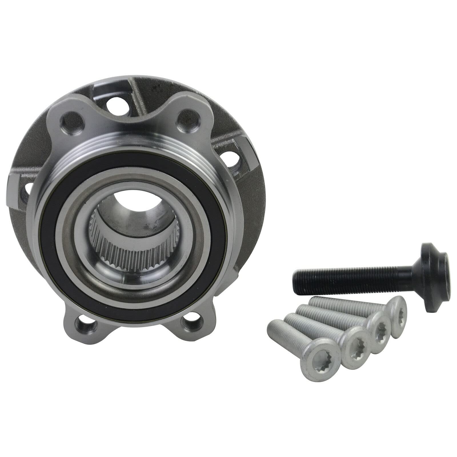 Koomaha 513301 Front & Rear Wheel Hub And Bearing Assembly Replacement For 2009-2015 Audi A4 A5 A6 A7 A8 Quattro Awd, Q5 Sq5 S4 S5 S6 S7 S8 Part# Br930817