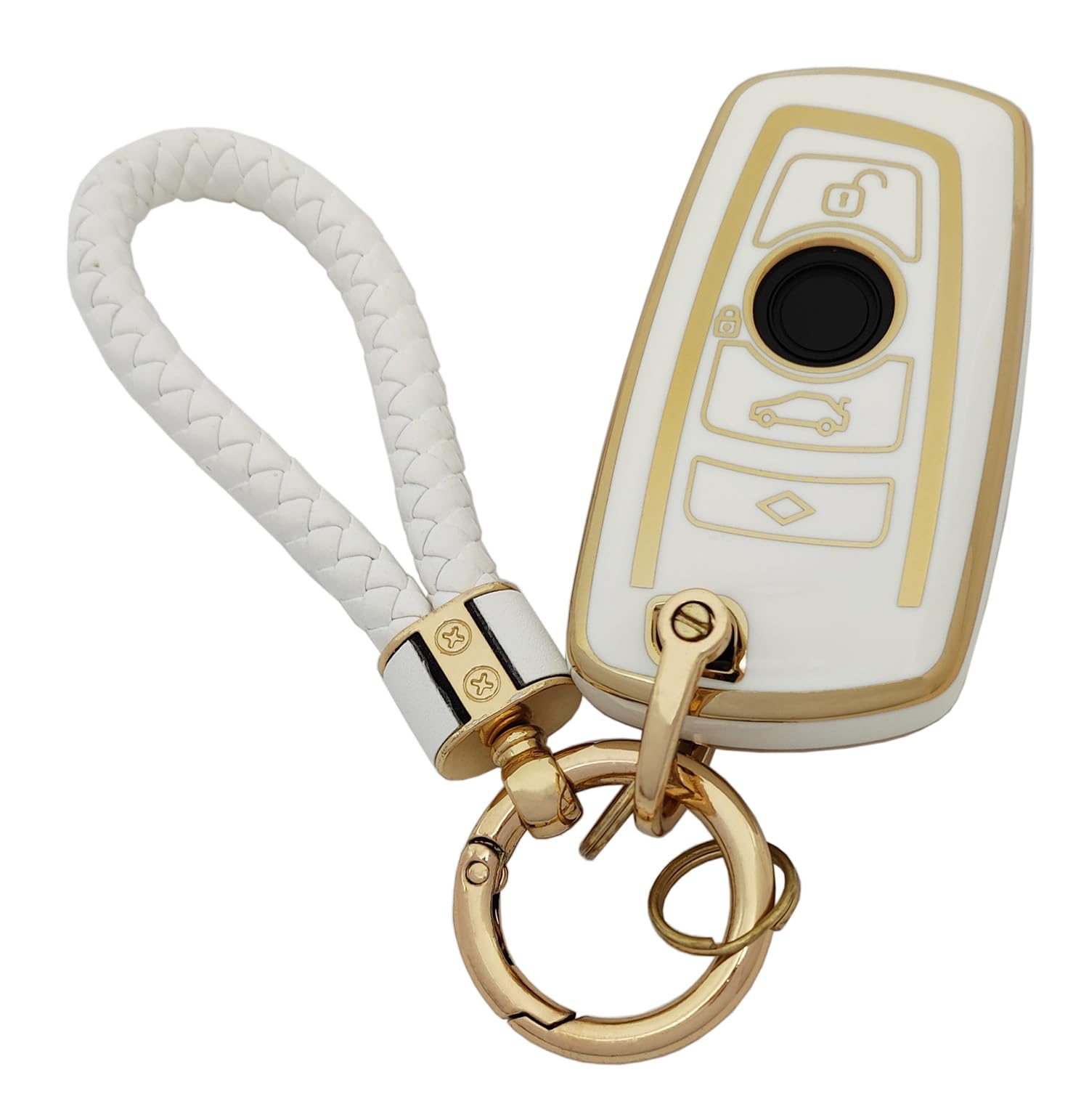 Arruweer Key Fob Cover For Bmw Soft Tpu Key Fob Case Holder Protector Compatiable With Bmw 2 3 4 5 6 7 Series X3 X4 Accessories