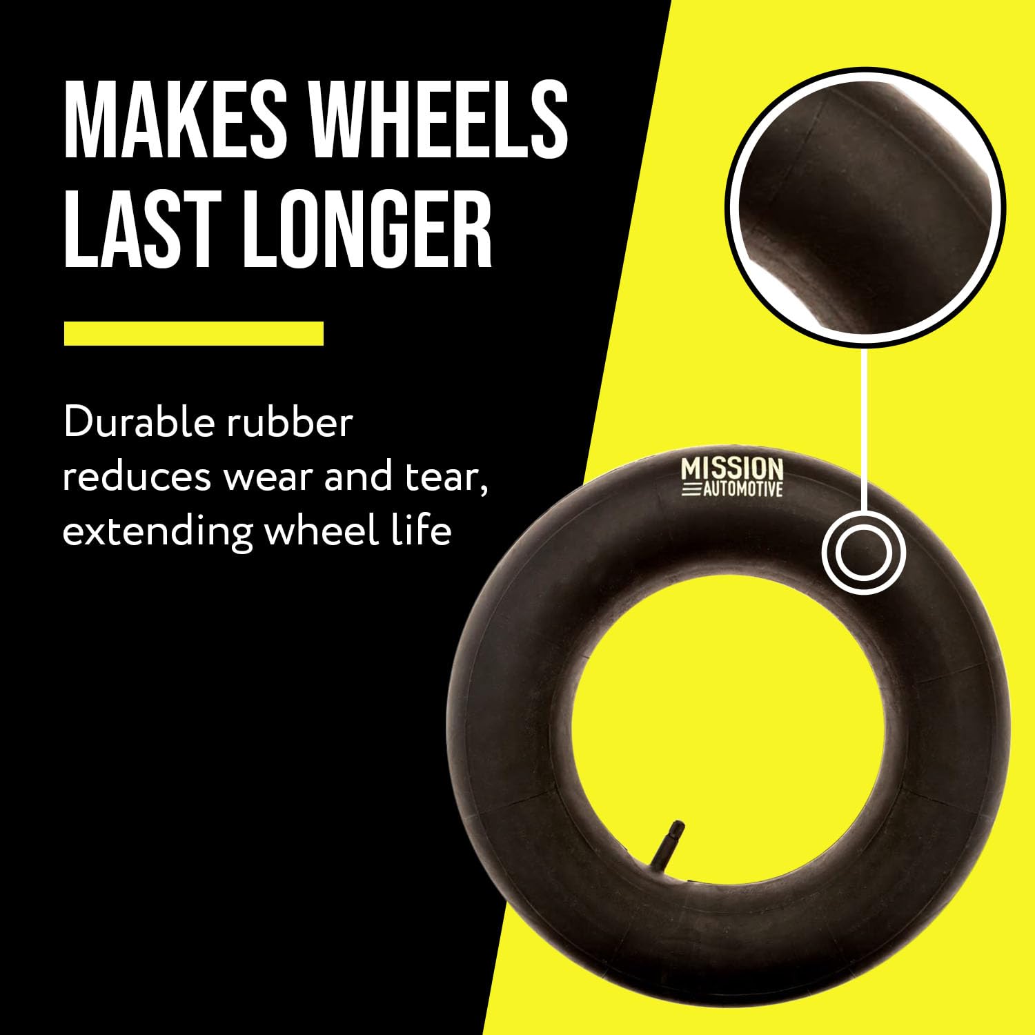 Mission Automotive 15X6.00-6 Inner Tube Replacement With Tr-13 Valve Stem - 2 Pack - Suitable For Riding Lawn Mowers, Mowers, Go