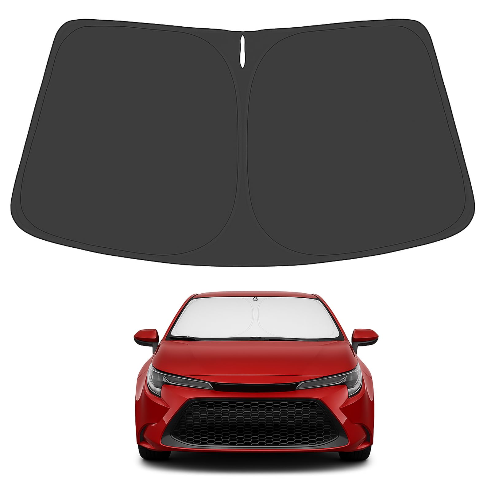 Proadsy 2025 Upgrade Front Windshield Sunshade Foldable Sun Shade Protector Custom Fit 2019-2024 2025 Toyota Corolla Se Xse L Le