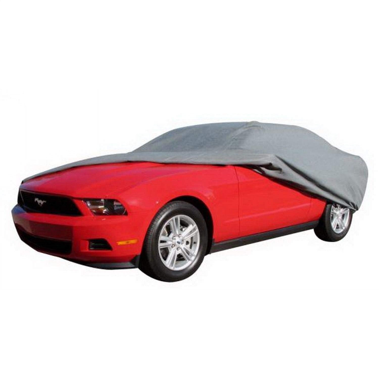 Rampage Products Easyfit Car Cover For 15' 1'' - 16' Vehicles | 4-Layer, Lock, Cable & Storage Bag, Polypropylene, Grey | 1304 |