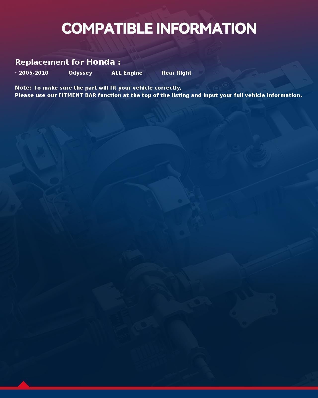 Kax Disc Brake Caliper Assembly Fit For 2005 2006 2007 2008 2009 2010 Honda Odyssey, Rear Right Passenger Side, Automotive Repla