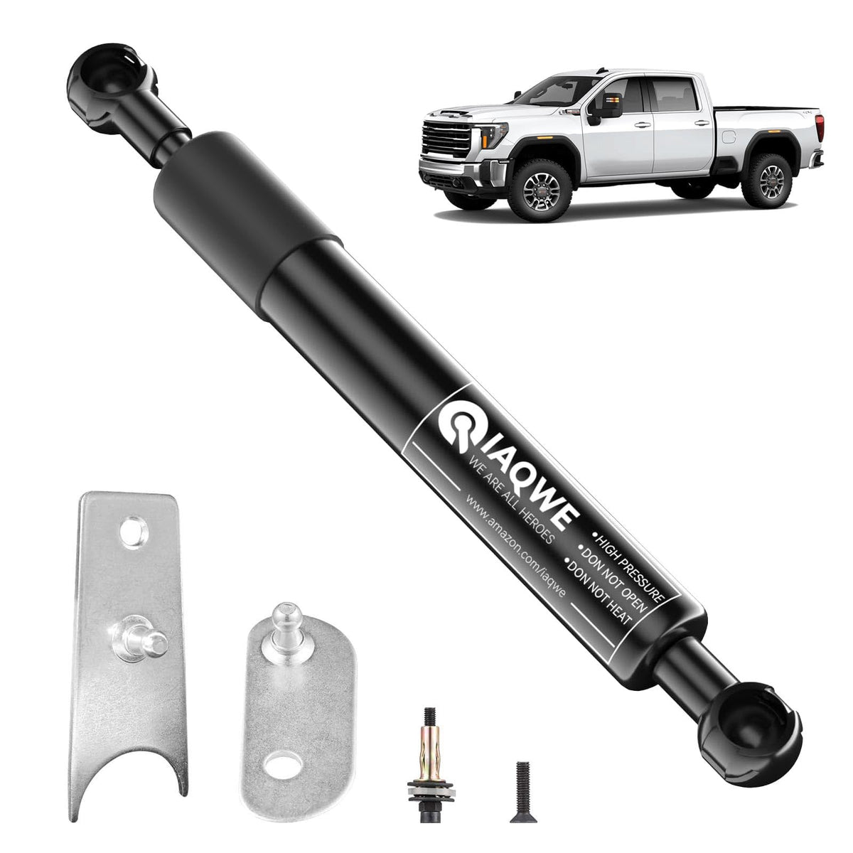 Iaqwe 43102 Truck Tailgate Assist Shock Compatible With 2007-2018 Chevy Silverado / 2007-2018 Gmc Sierra1500 2500Hd 3500Hd (Prov