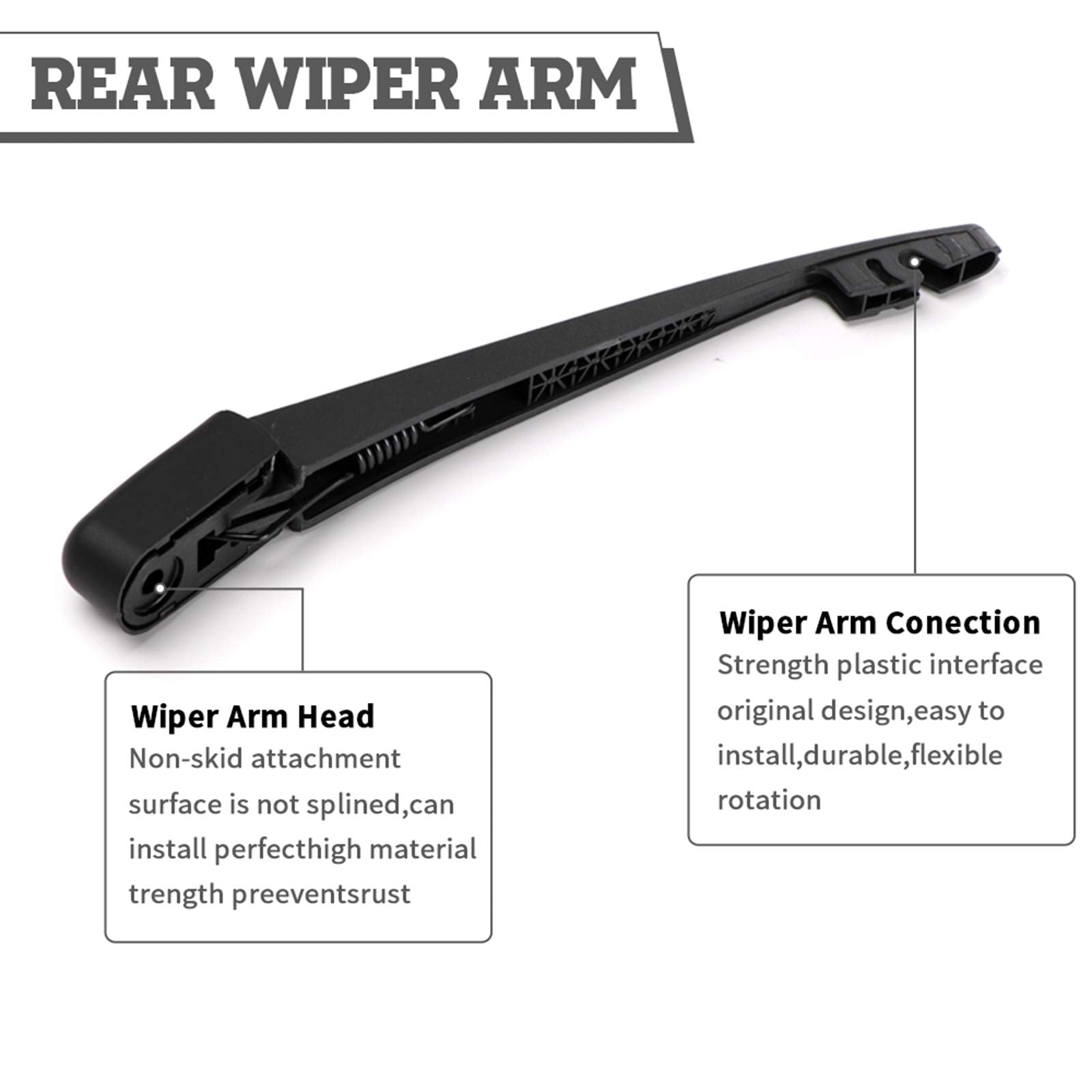 Hodee Rear Wiper Arm Blade Nut Set Replacement For Subaru Forester 2002-2016,Outback Impreza 2005-2017,Tribeca,Impreza,Legacy,Re